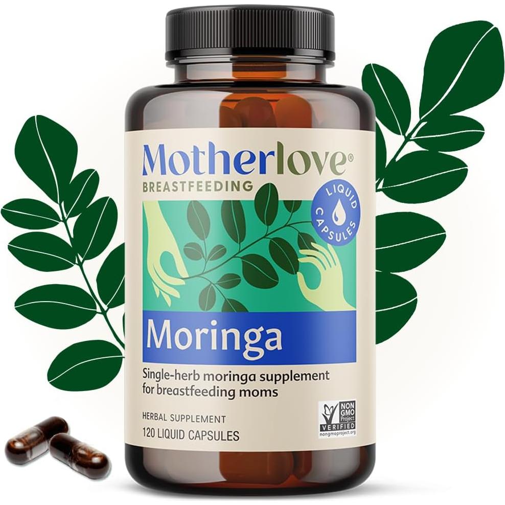 Suplemento de Lactancia Motherlove Moringa 240 Cápsulas Orgánicas