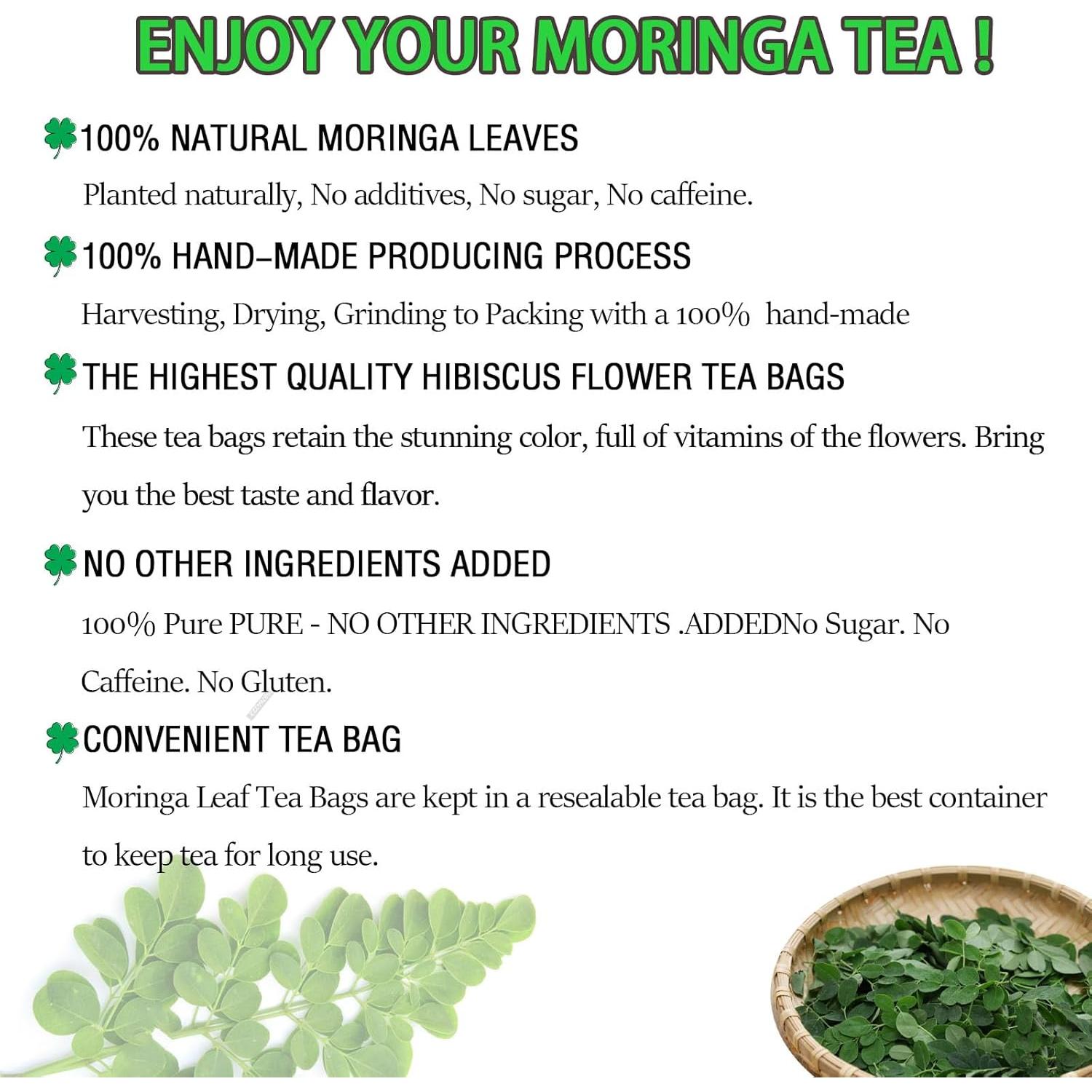 Té de Moringa Premium XICOFISS 120 Bolsitas 100% Natural