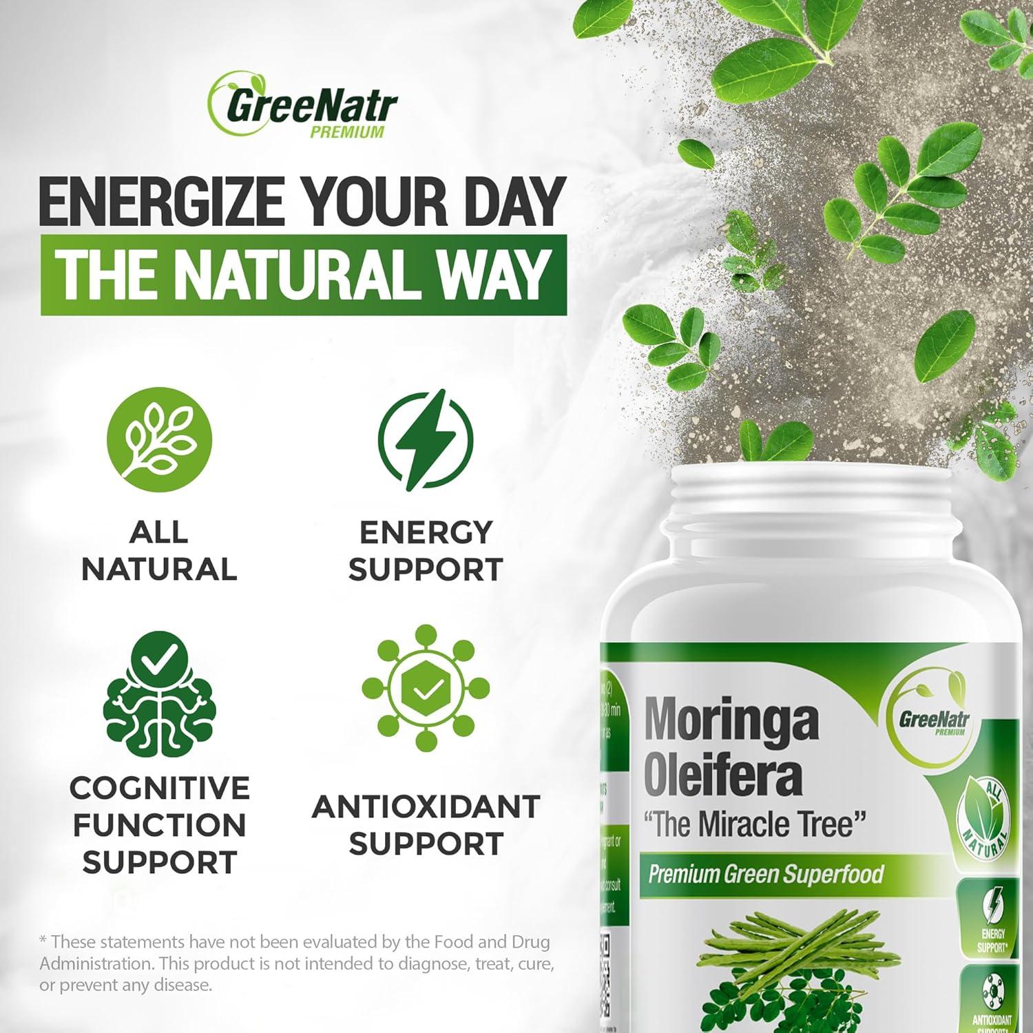 Cápsulas de Moringa Oleifera Pura Intelabs - 60 Unidades