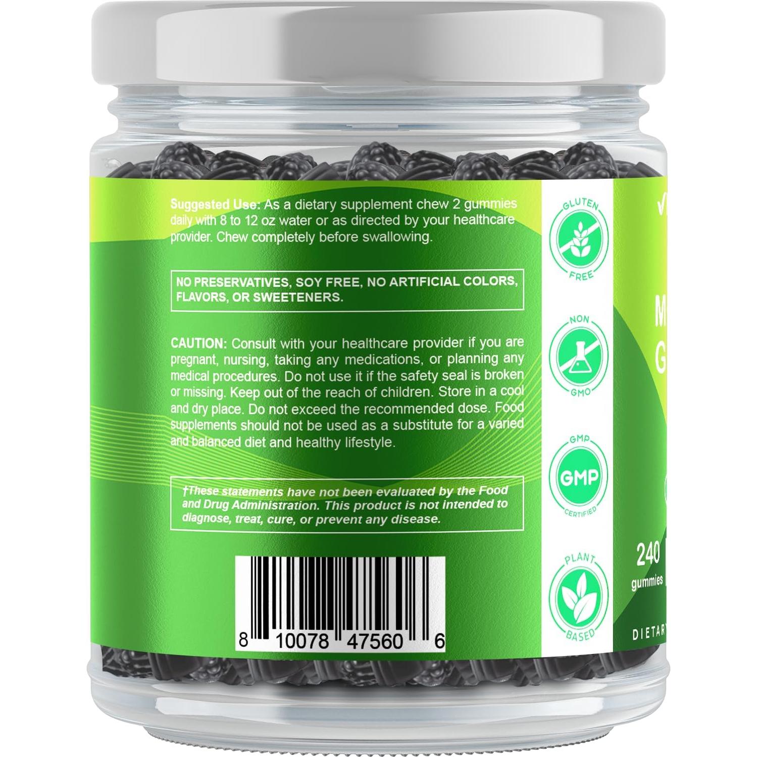 Gomitas de Moringa Vitamatic 200 mg Sin Azúcar 240 Unidades