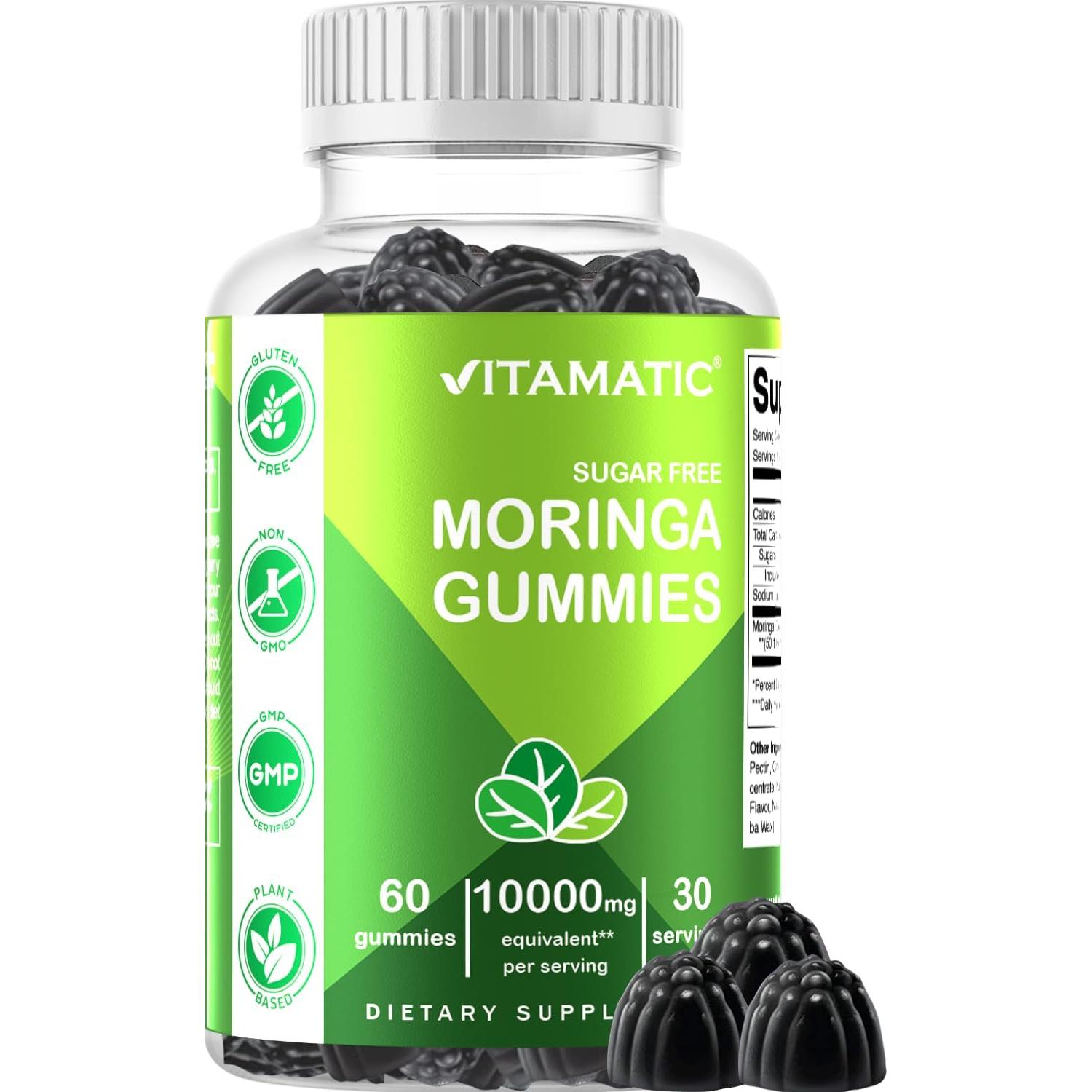 Gomitas de Moringa Sin Azúcar Vitamatic 60 Unidades 10000 mg