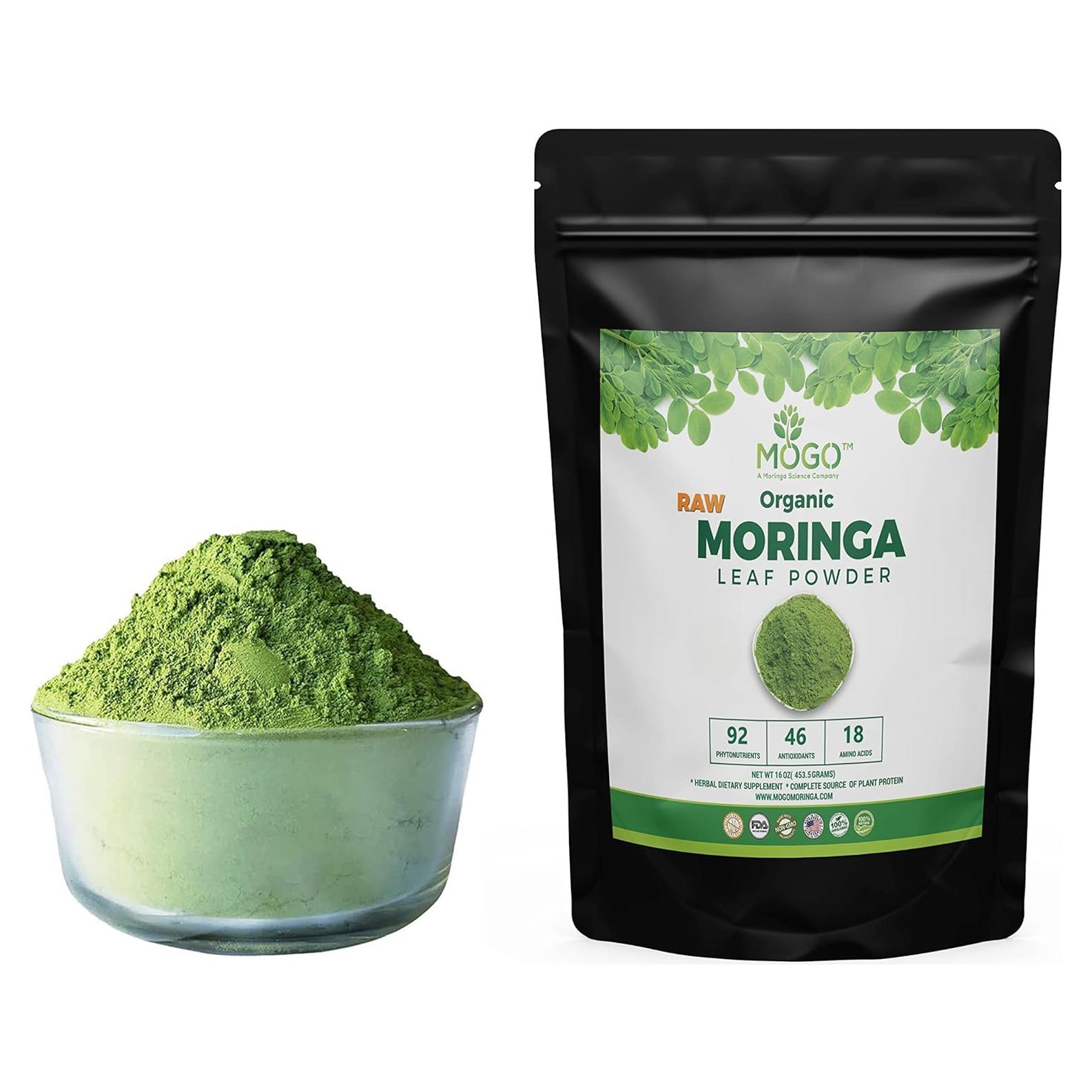 Polvo de Moringa Orgánico MOGO 0.45 kg - Superalimento Verde