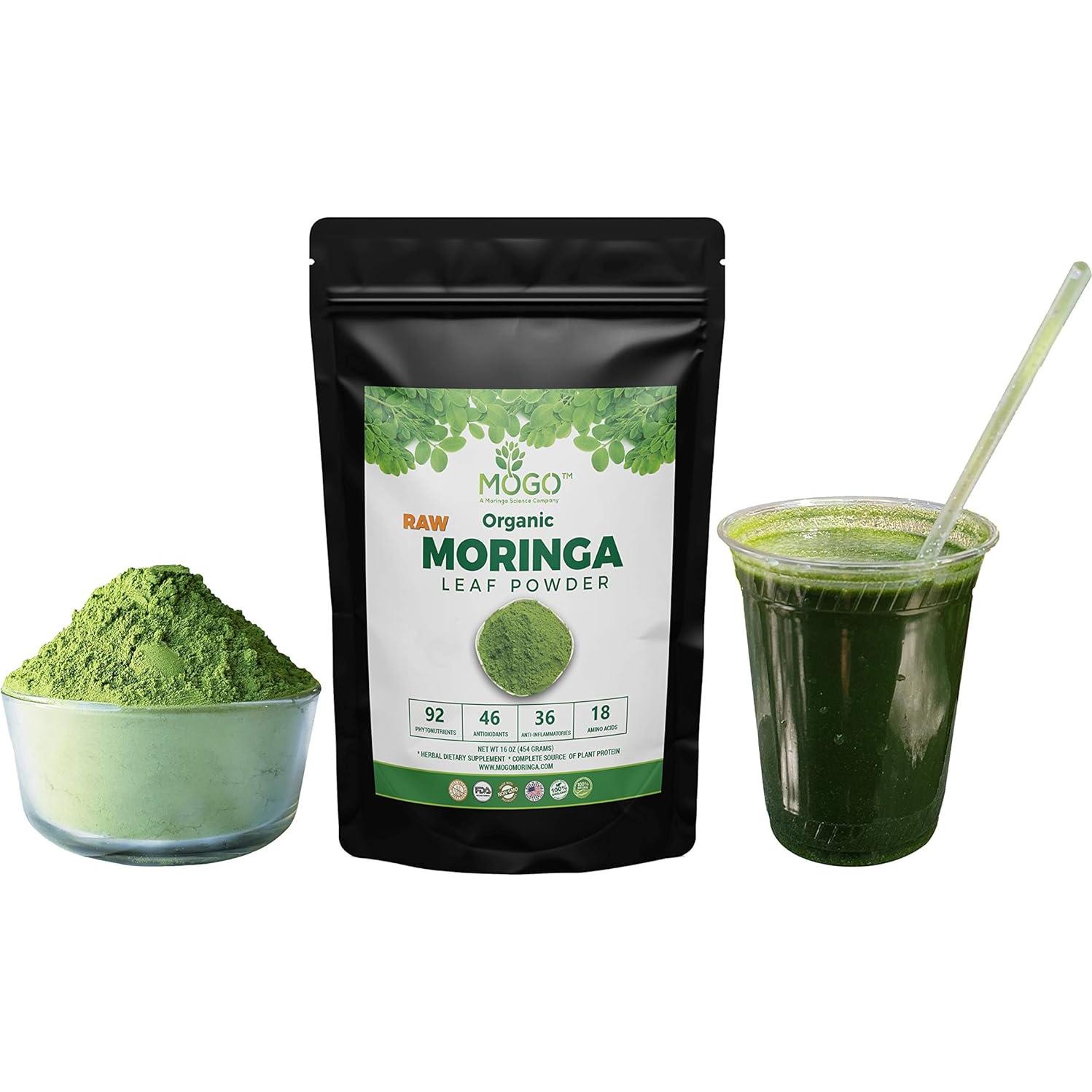 Polvo de Moringa Orgánico MOGO 0.45 kg - Superalimento Verde