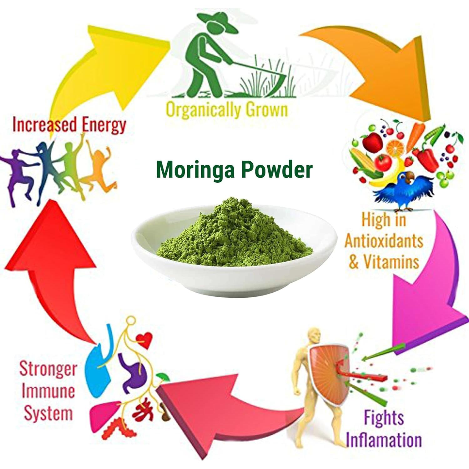 Polvo de Moringa Orgánico MOGO 0.45 kg - Superalimento Verde