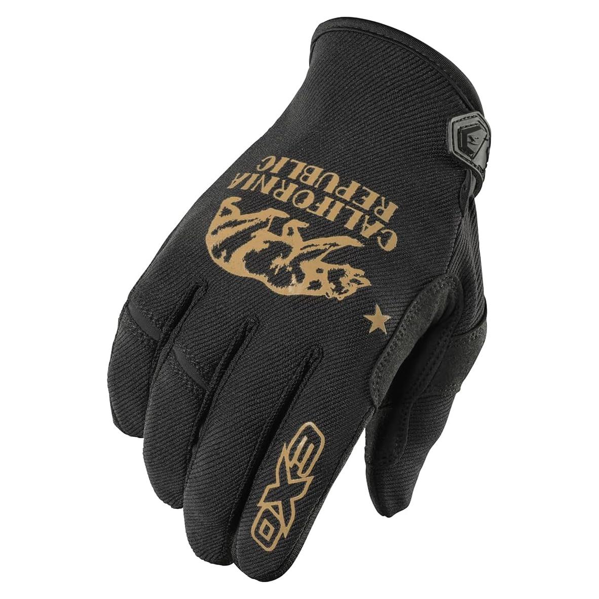 Guantes Moto-Flex ScorpionEXO Oro/Negro 3X Grande Táctiles