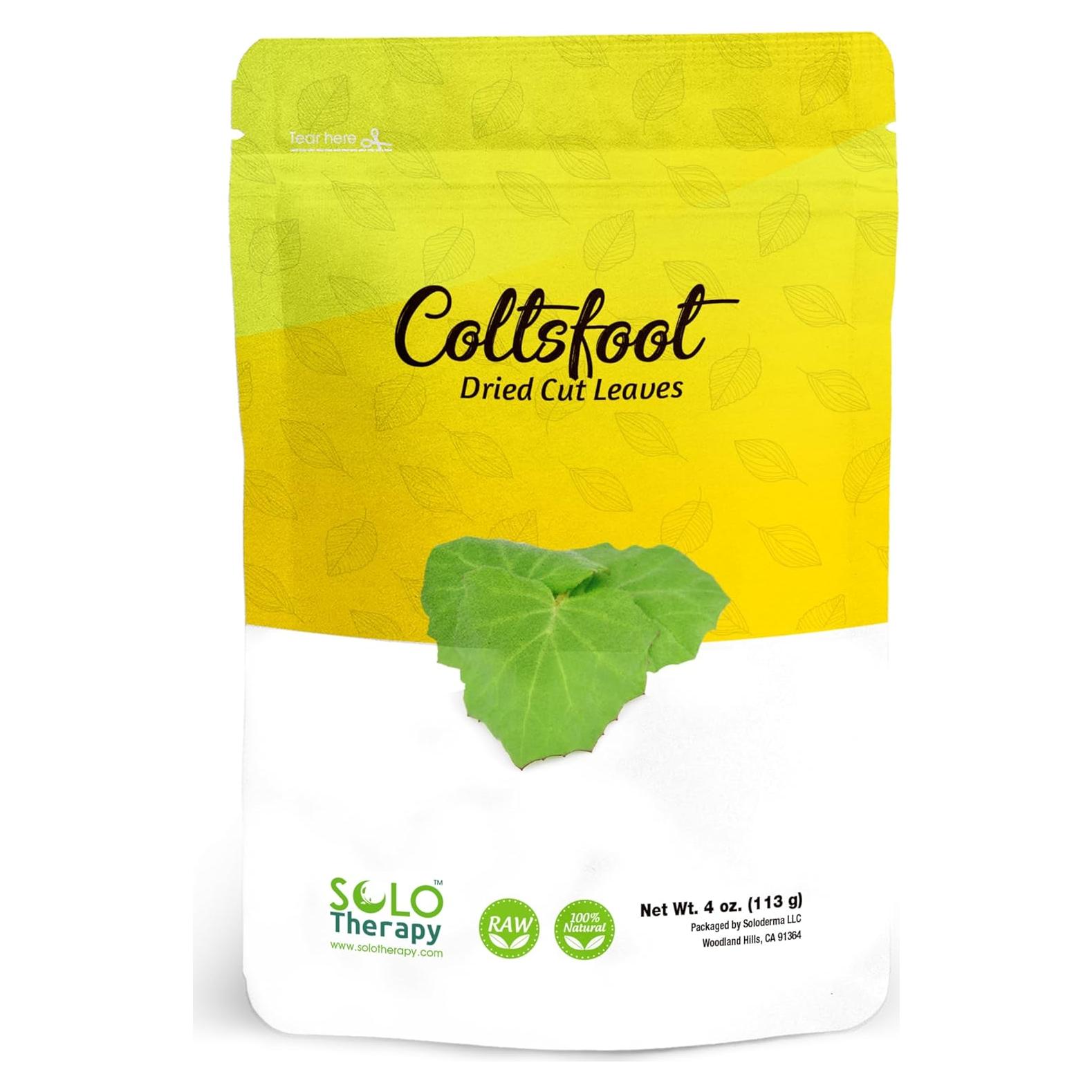 Hojas Secas de Coltsfoot Solo Therapy - Té Natural 113 g
