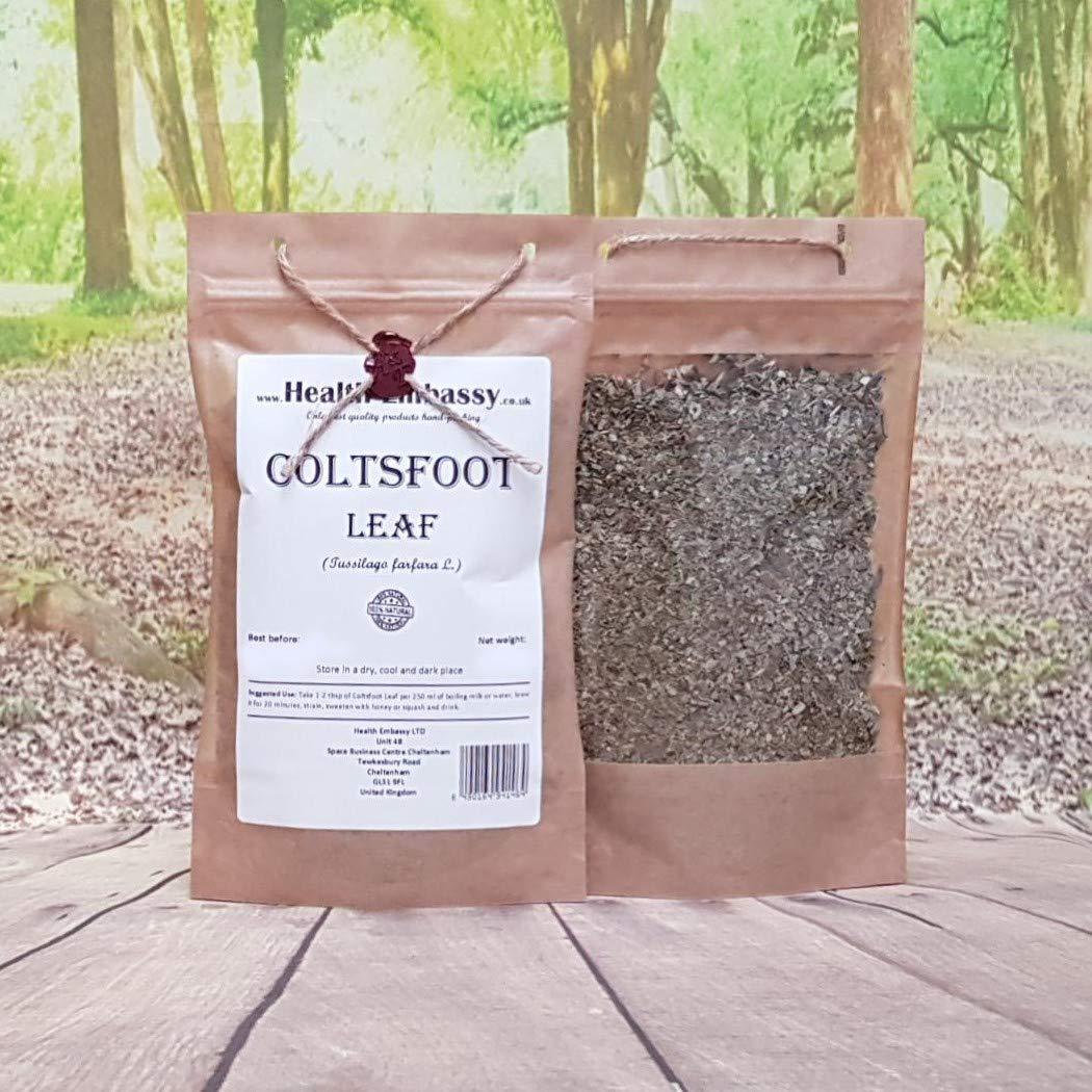 Té Herbal Hoja de Coltsfoot Health Embassy 50g - Natural y Libre de OGM