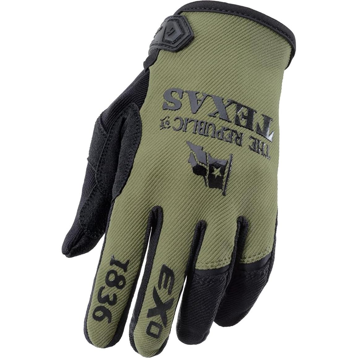 Guantes Moto-Flex ScorpionEXO Oliva/Negro Mediano Táctil
