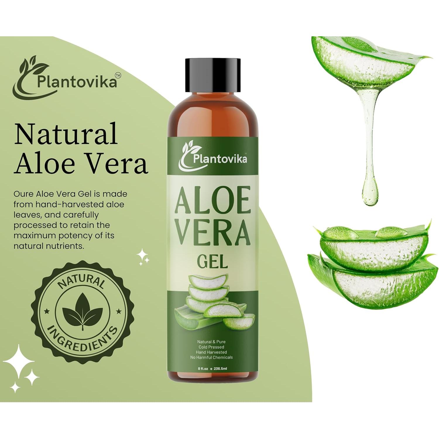 Gel de Aloe Vera Natural Plantovika 272g - Hidratante y Calmante