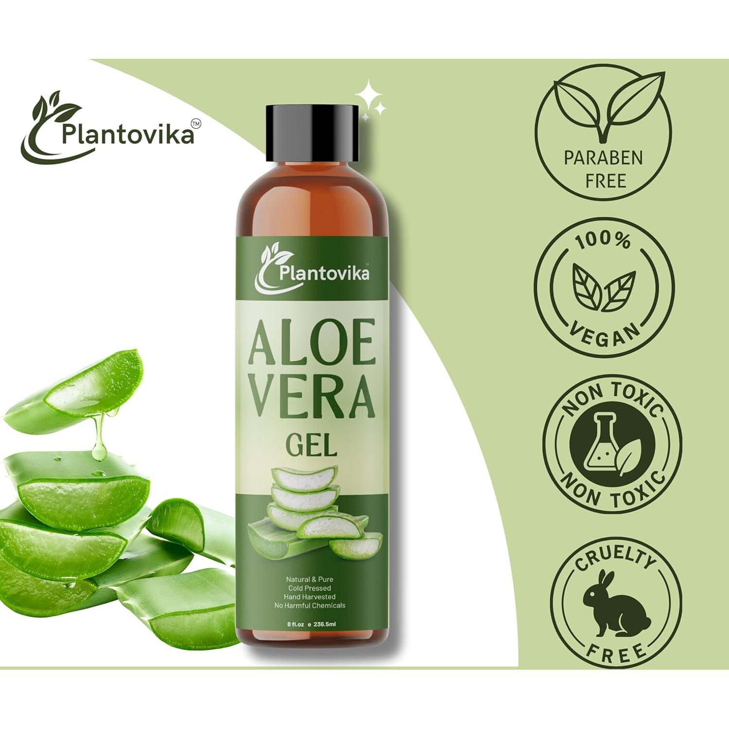 Gel de Aloe Vera Natural Plantovika 272g - Hidratante y Calmante