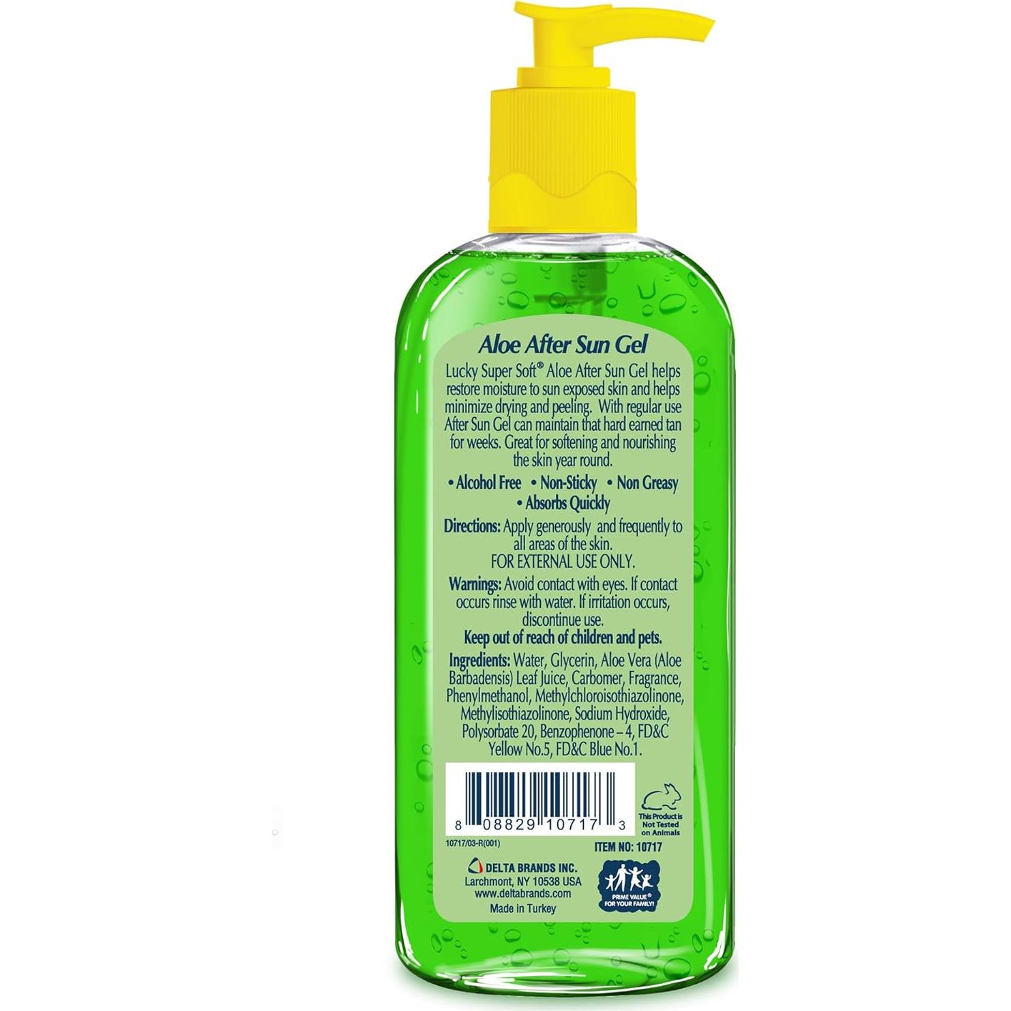 Gel After Sun Aloe Vera Suave Lucky 340g Refrescante