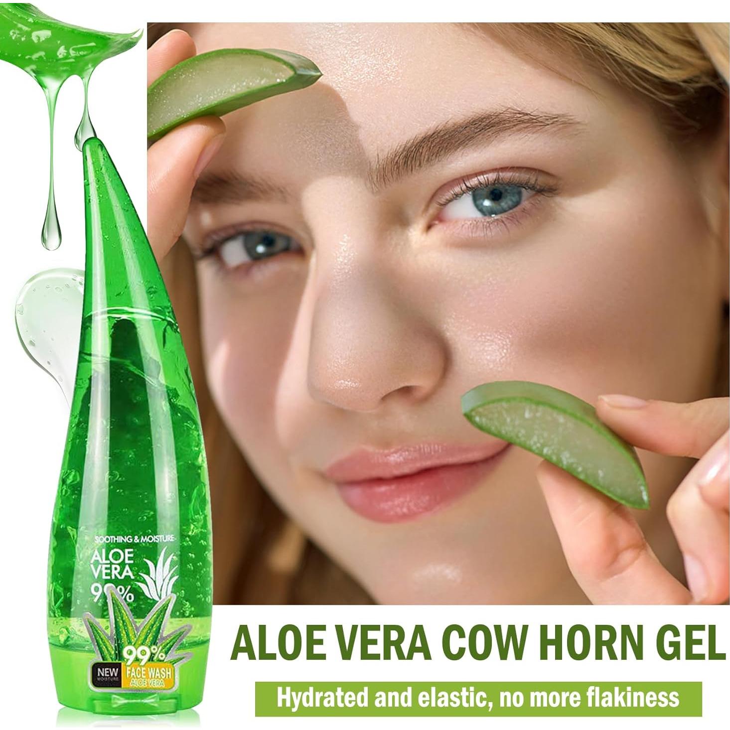 Gel de Aloe Vera Orgánico 99% WENJLYJ 260ml Hidratante Piel