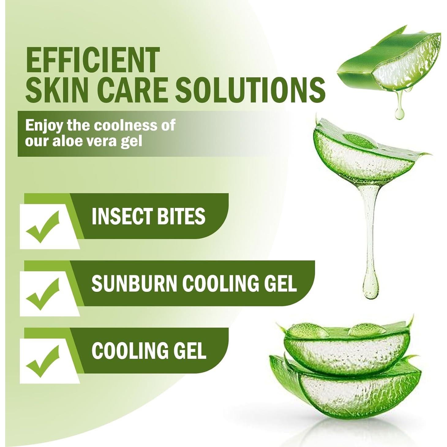 Gel de Aloe Vera Orgánico 99% WENJLYJ 260ml Hidratante Piel