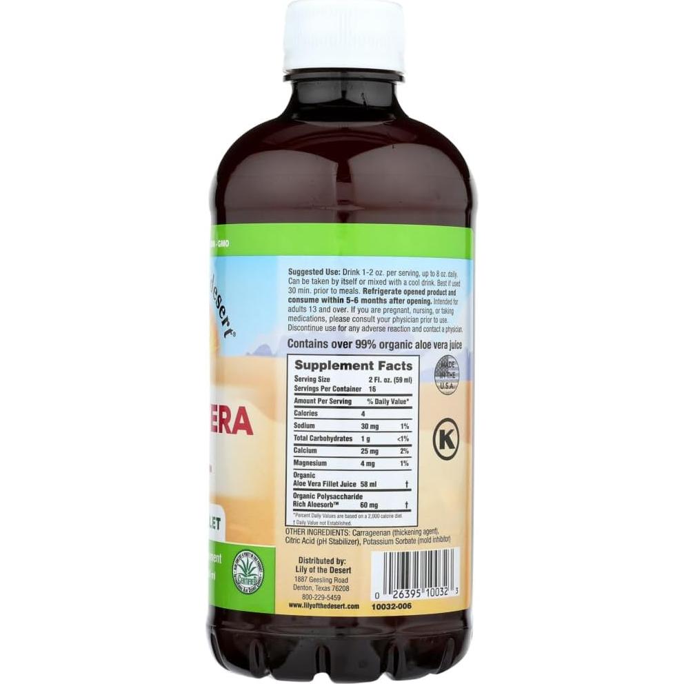 Gel de Aloe Vera Orgánico Lirio del Desierto 946 ml