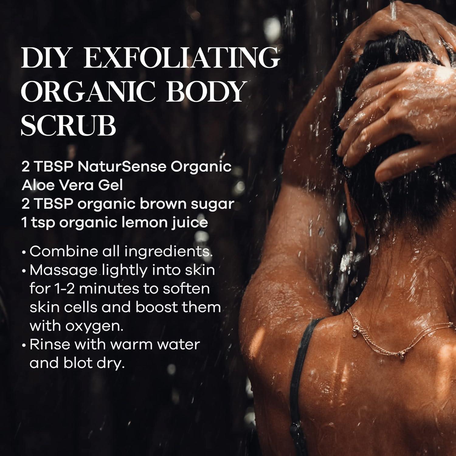 Gel de Aloe Vera Orgánico NaturSense 340g - Hidratante Piel y Cabello