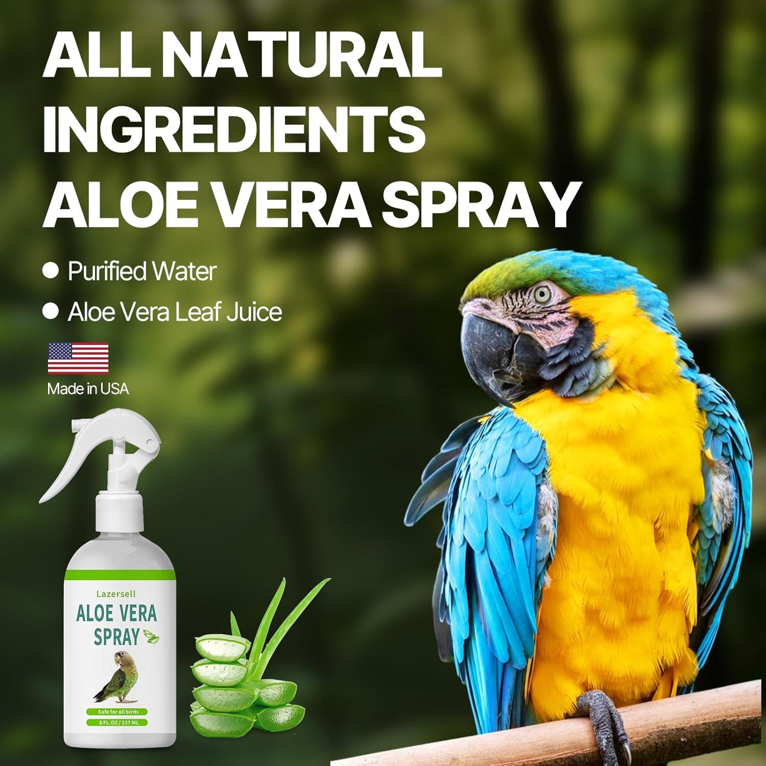 Aerosol Hidratante de Aloe Vera para Aves Lazersell 322g
