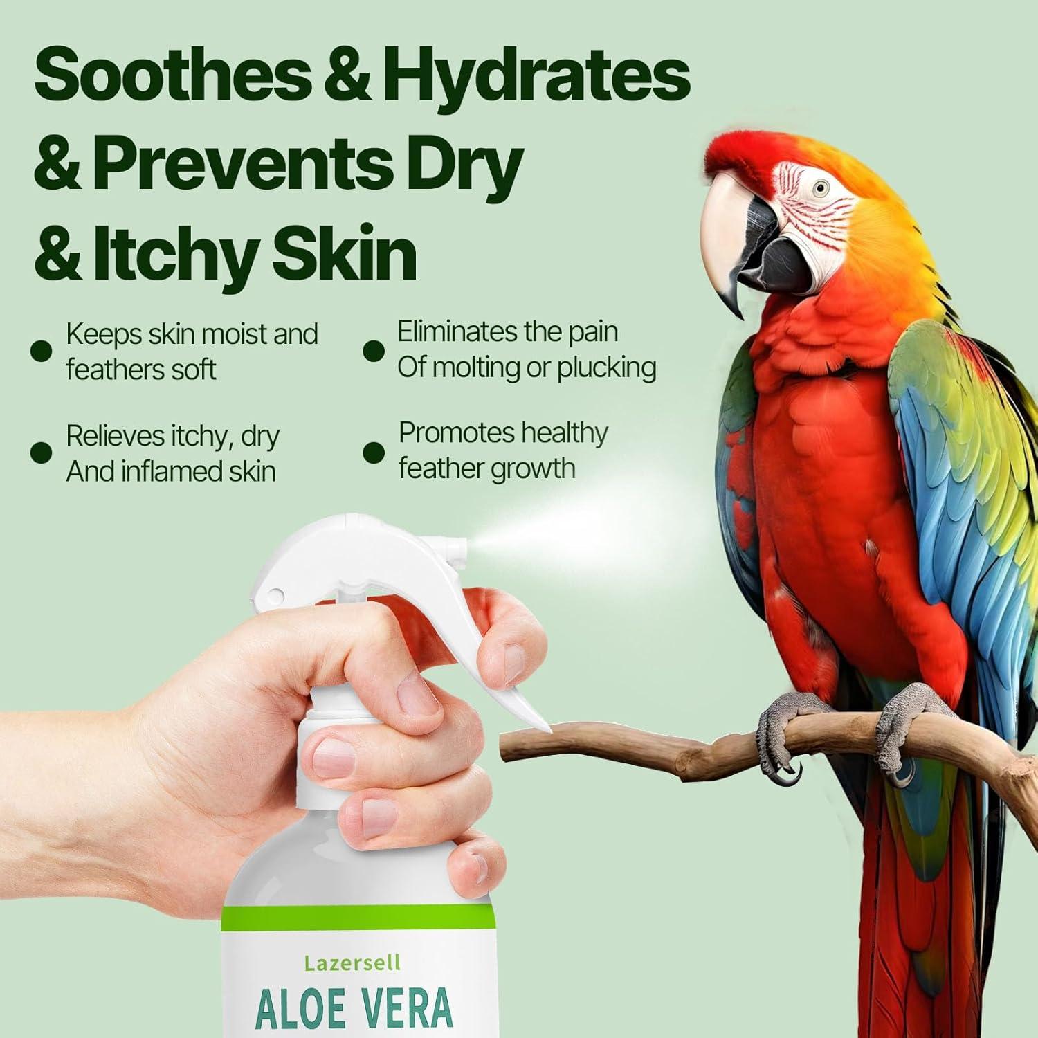 Aerosol Hidratante de Aloe Vera para Aves Lazersell 322g