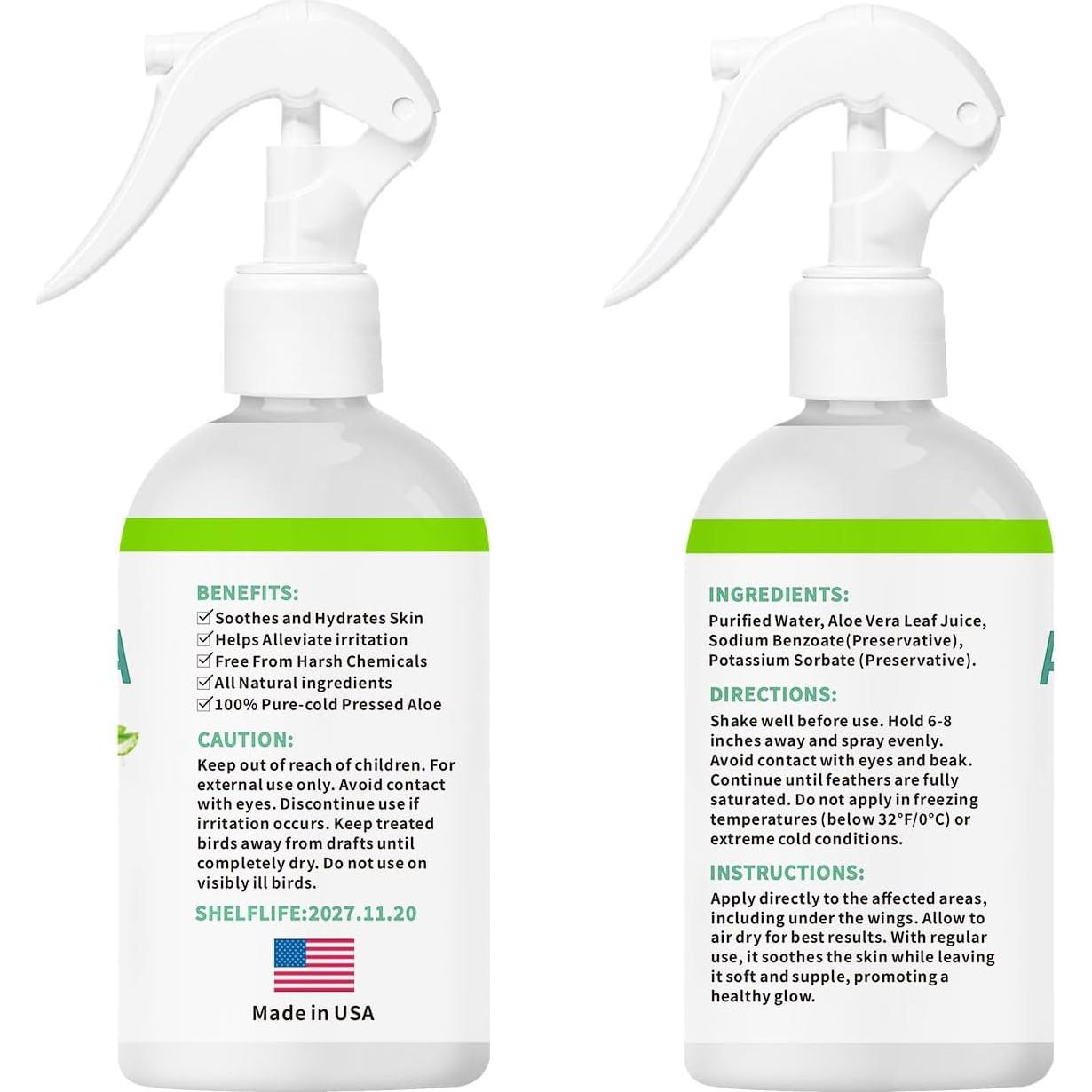 Aerosol Hidratante de Aloe Vera para Aves Lazersell 322g