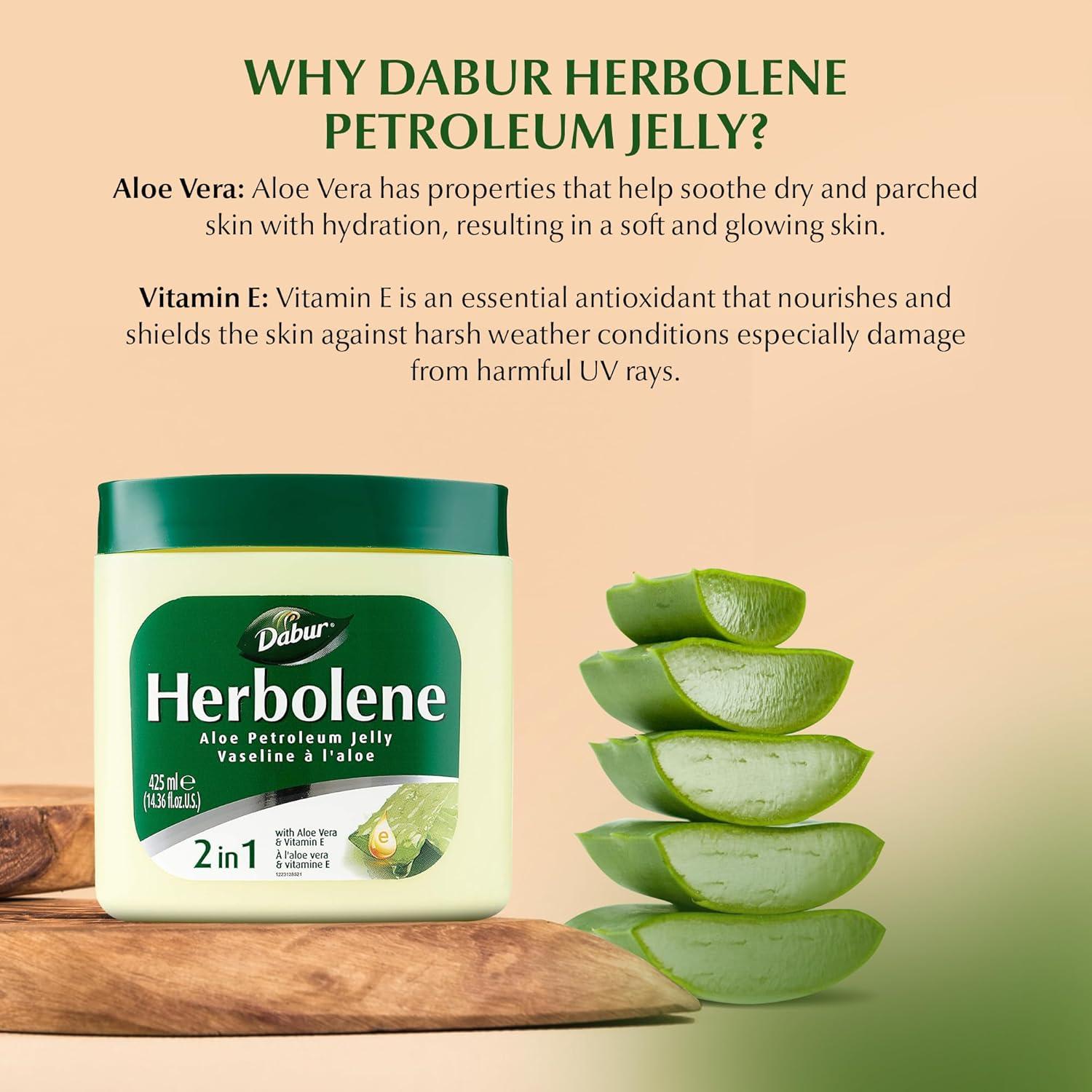 Dabur Herbolene Gel de Aloe Vera y Vitamina E 850 ML