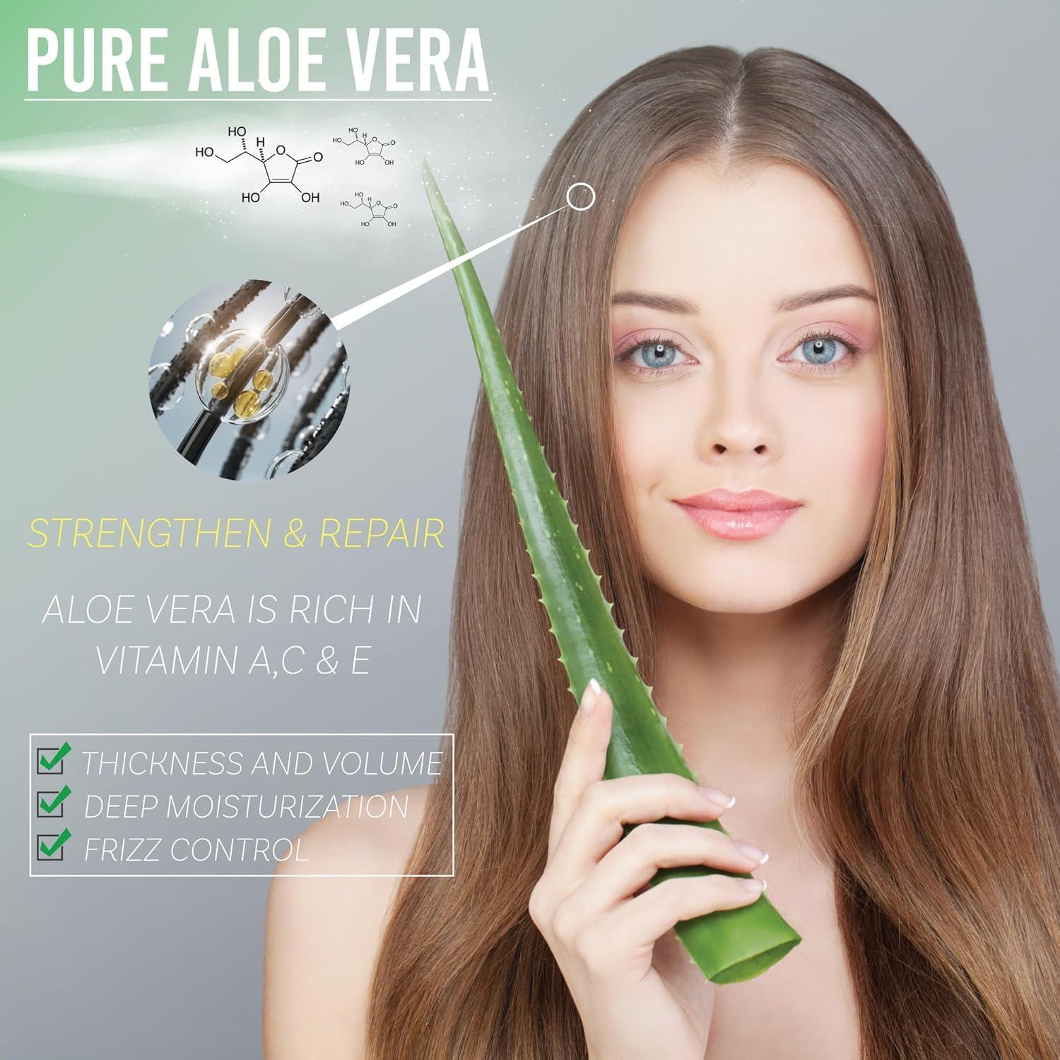 Gel de Aloe Vera Puro Green Leaf Naturals 473ml - Hidratante