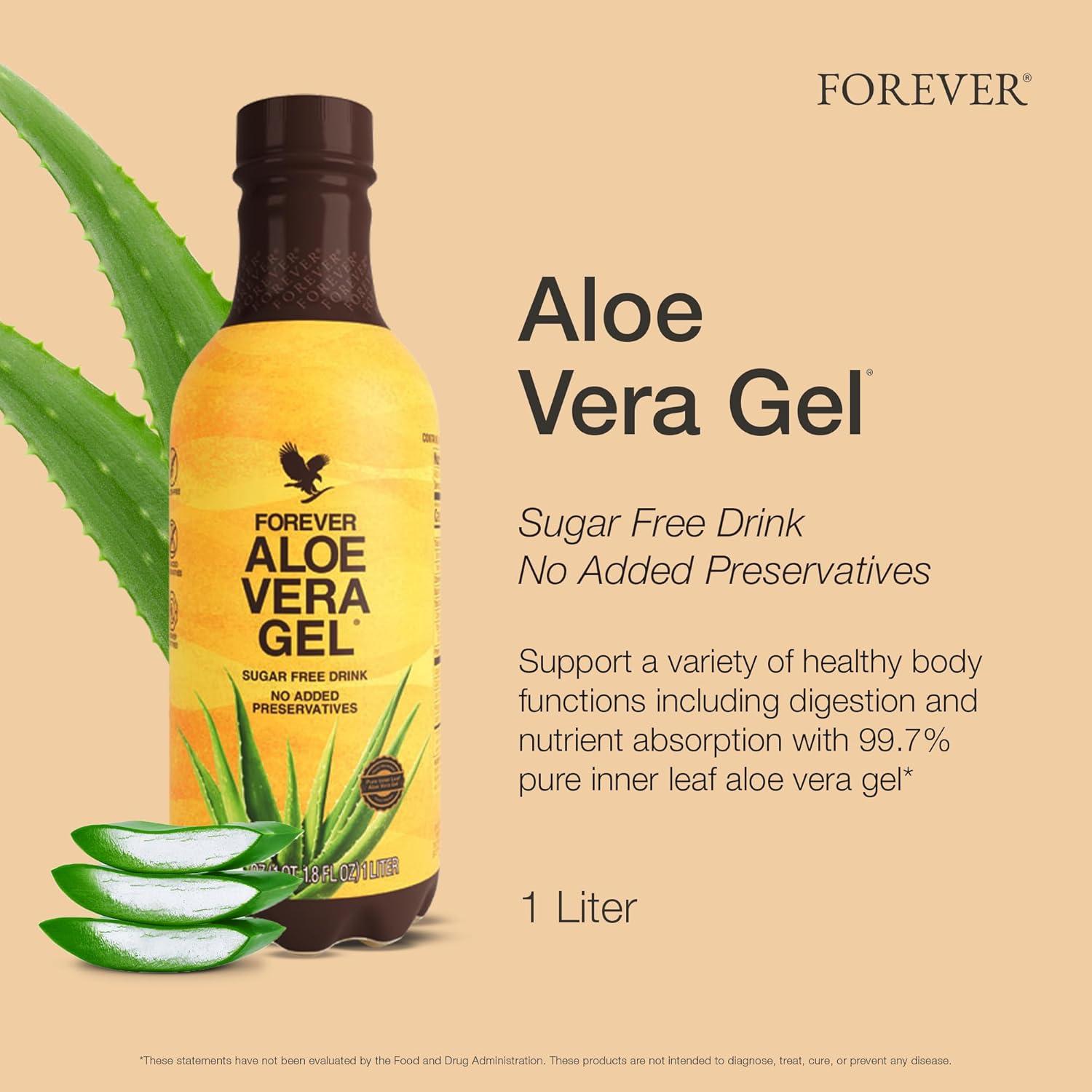 Gel de Aloe Vera Forever Living 1000 ml Puro Sin Conservantes
