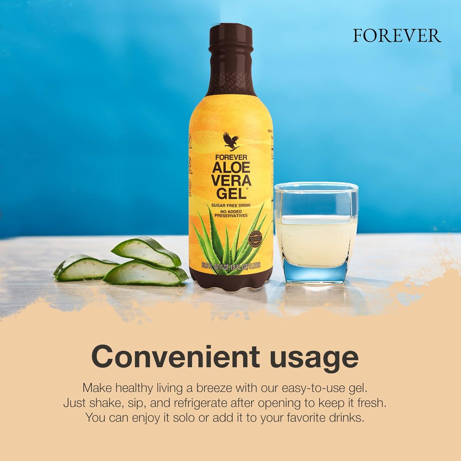 Gel de Aloe Vera Forever Living 1000 ml Puro Sin Conservantes