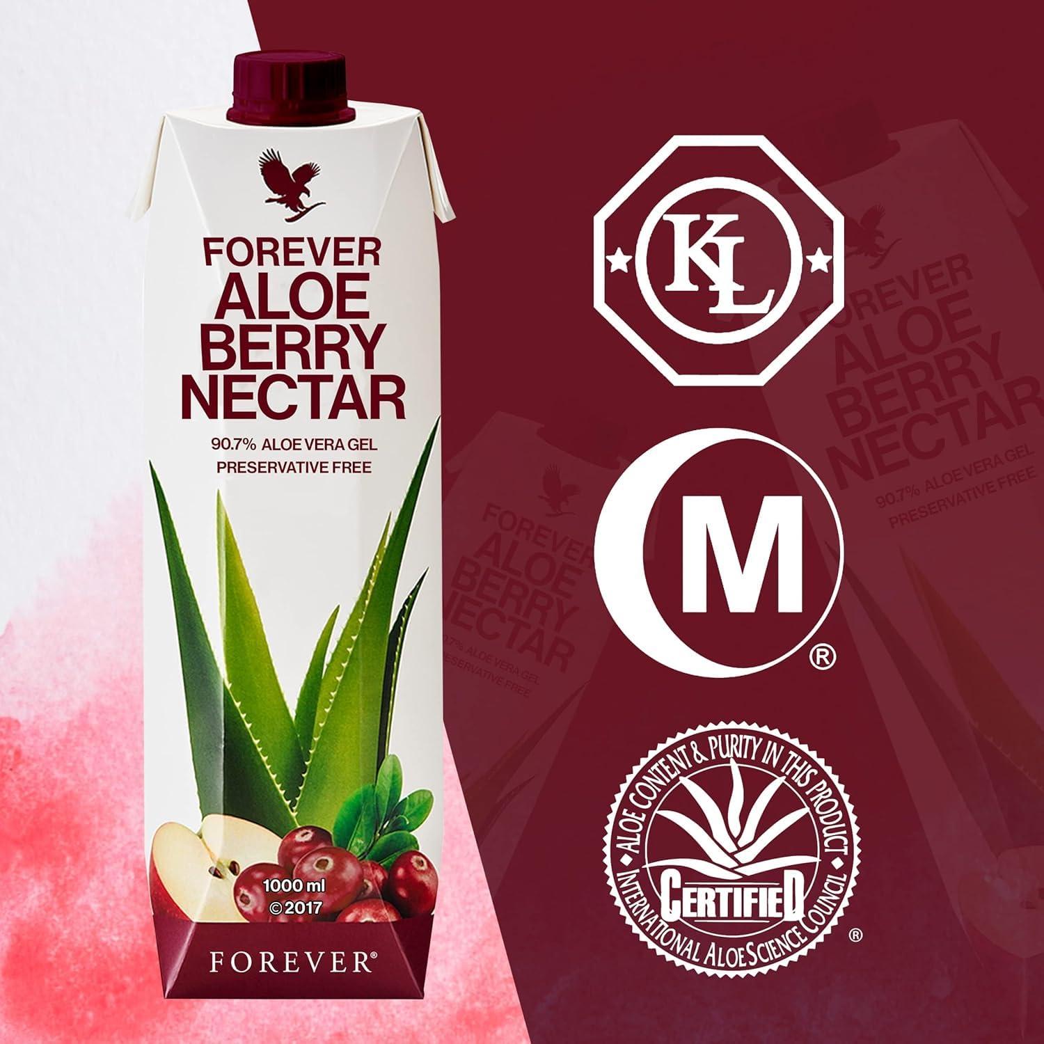 Néctar de Aloe Berry Forever Living 1L - 90.7% Gel de Aloe Vera