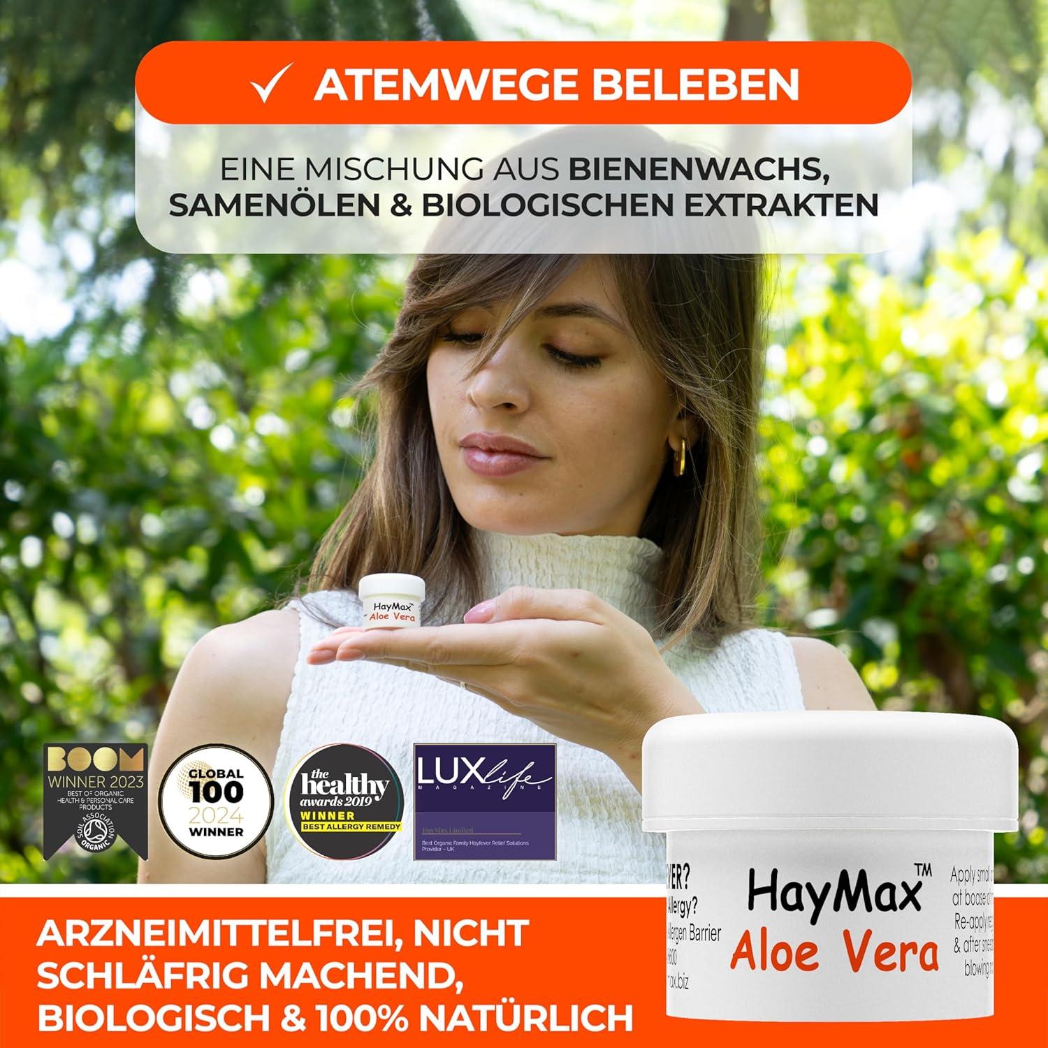 Bálsamo Barrera de Alérgenos HayMax Aloe Vera 5 ml Natural