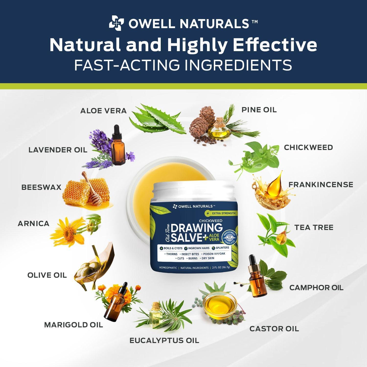 Salve Dibujo Owell Naturals Aloe Vera 59 ml - Alivio Piel