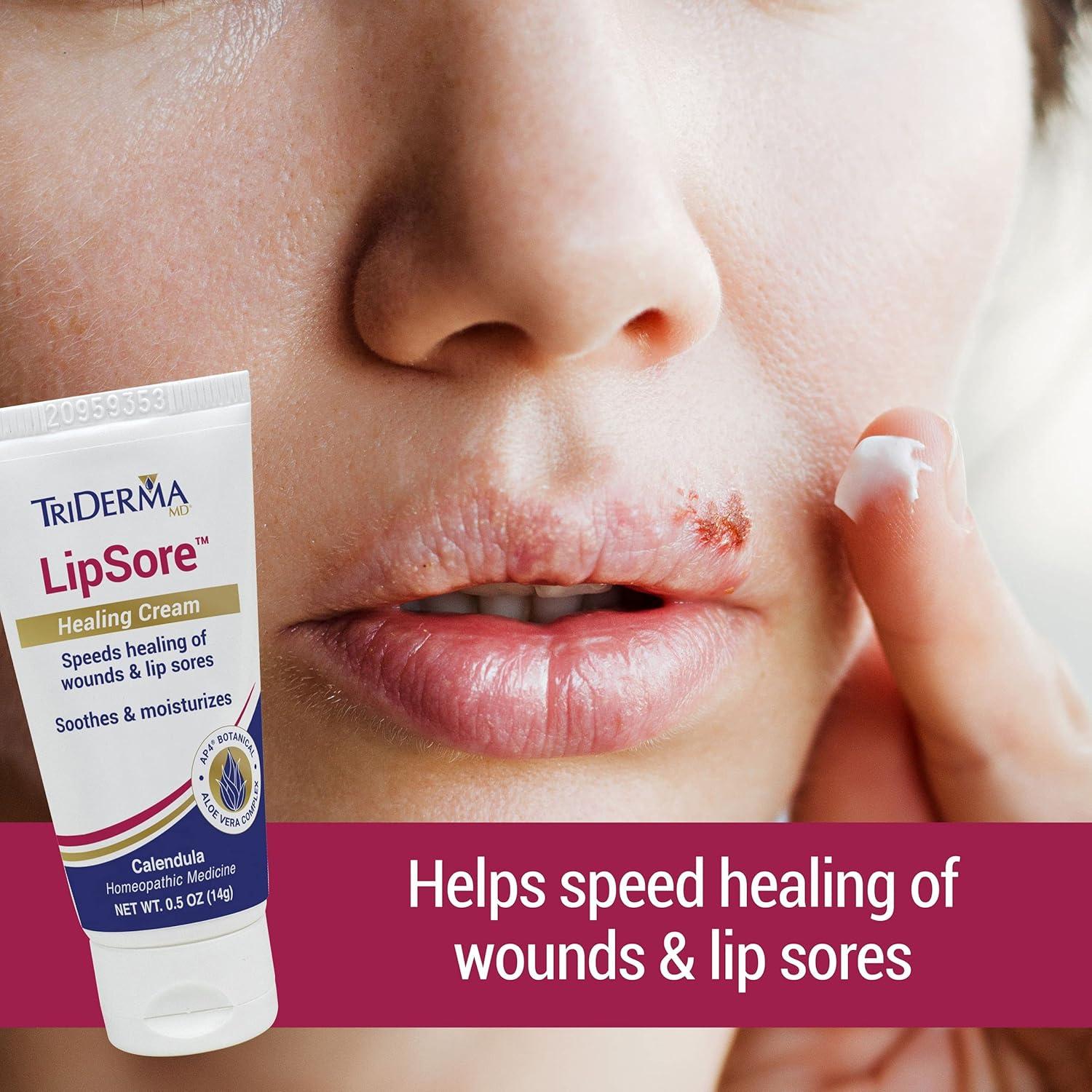 Crema Sanadora LipSore TriDerma 14.17 g - Caléndula y Aloe Vera