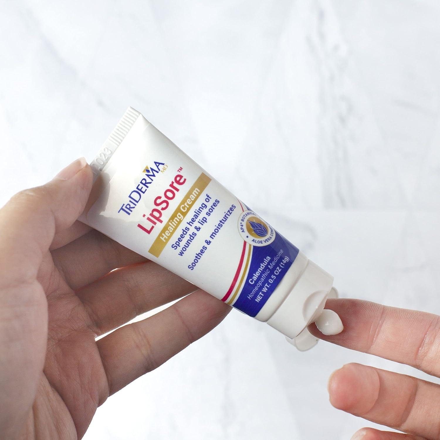 Crema Sanadora LipSore TriDerma 14.17 g - Caléndula y Aloe Vera