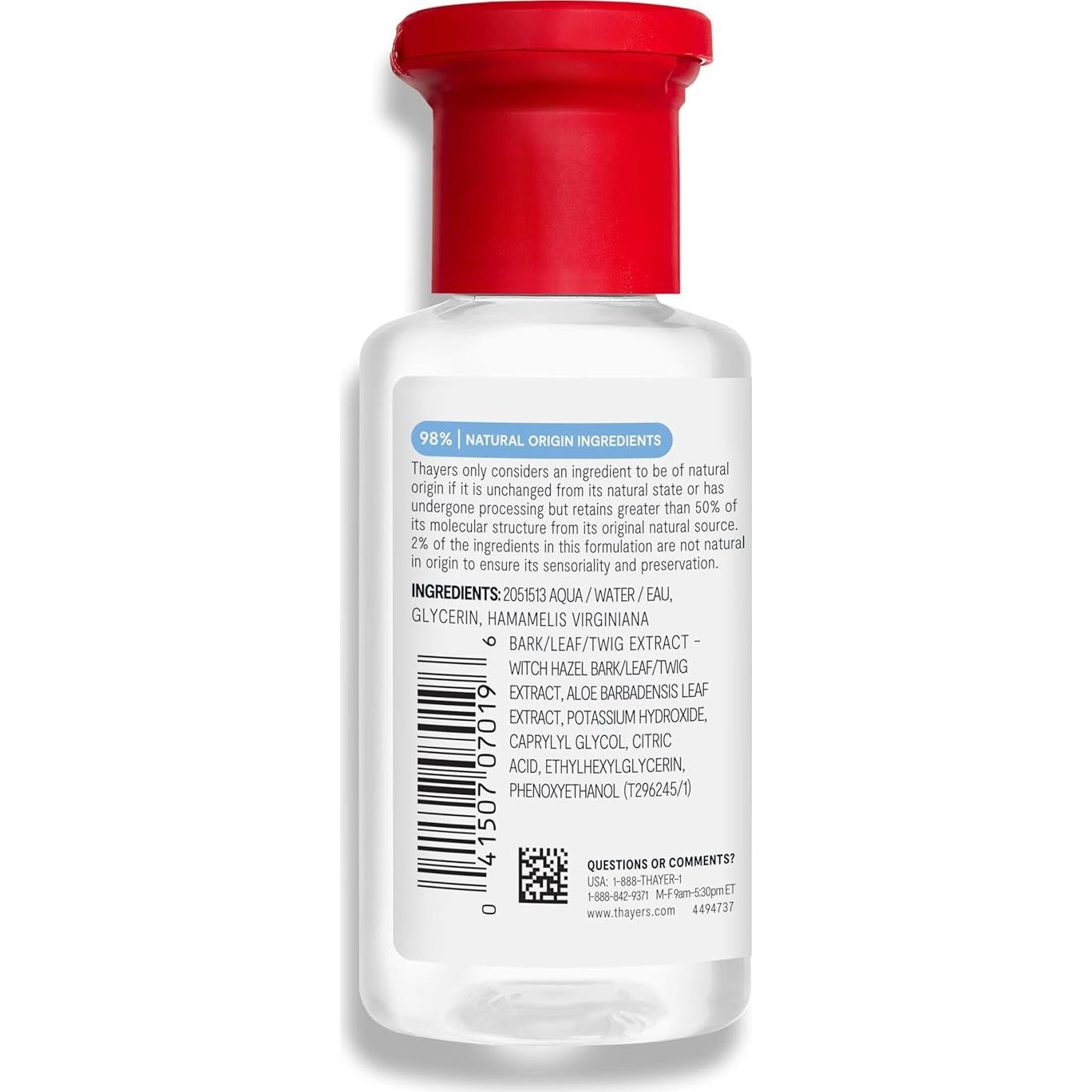 Tónico Facial Thayers Hamamelis Sin Alcohol 89 ml - Hidratante