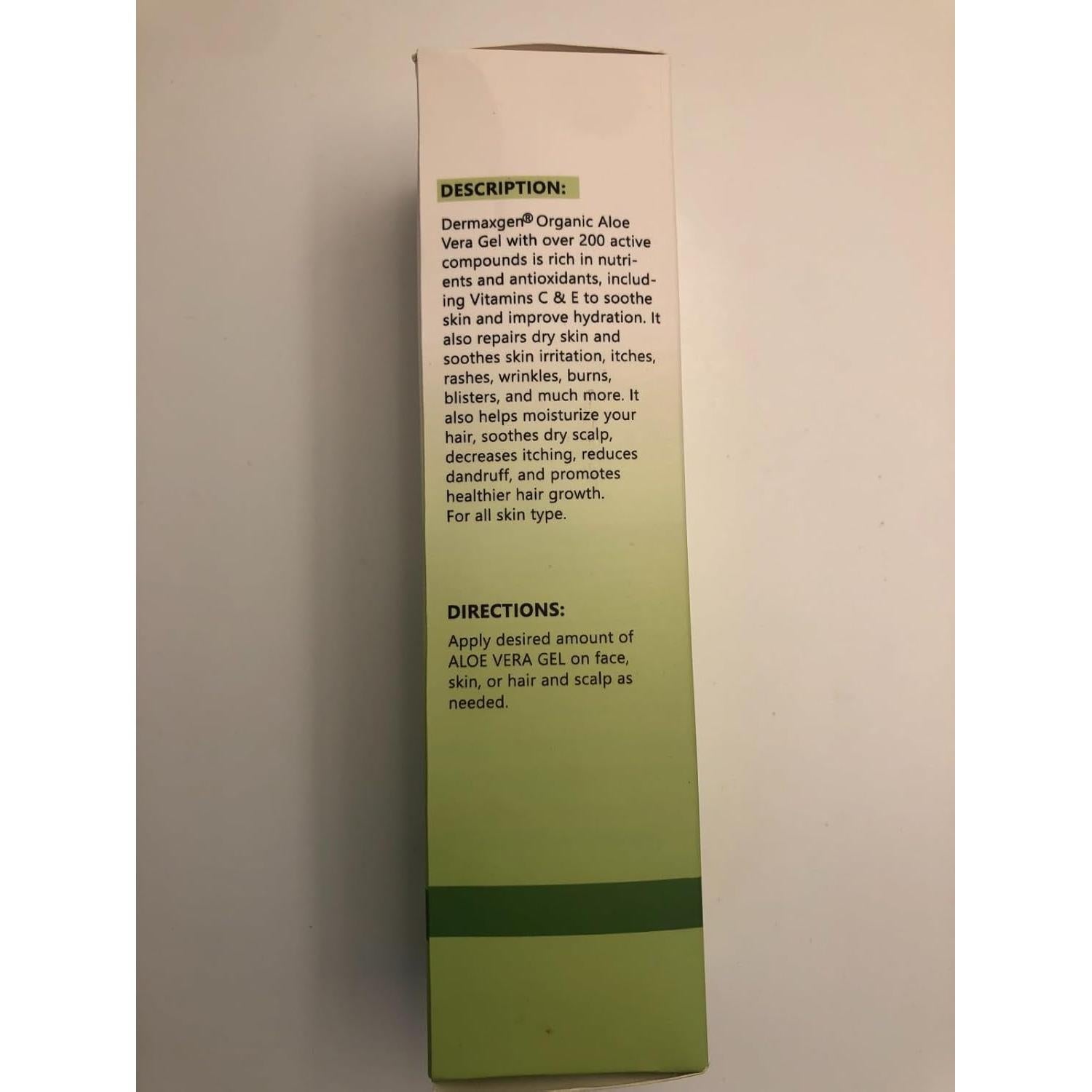 Gel de Aloe Vera Dermaxgen 354 ML - Hidrata y Repara Piel y Cabello