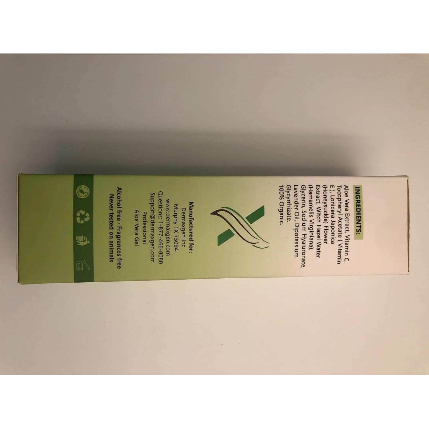 Gel de Aloe Vera Dermaxgen 354 ML - Hidrata y Repara Piel y Cabello