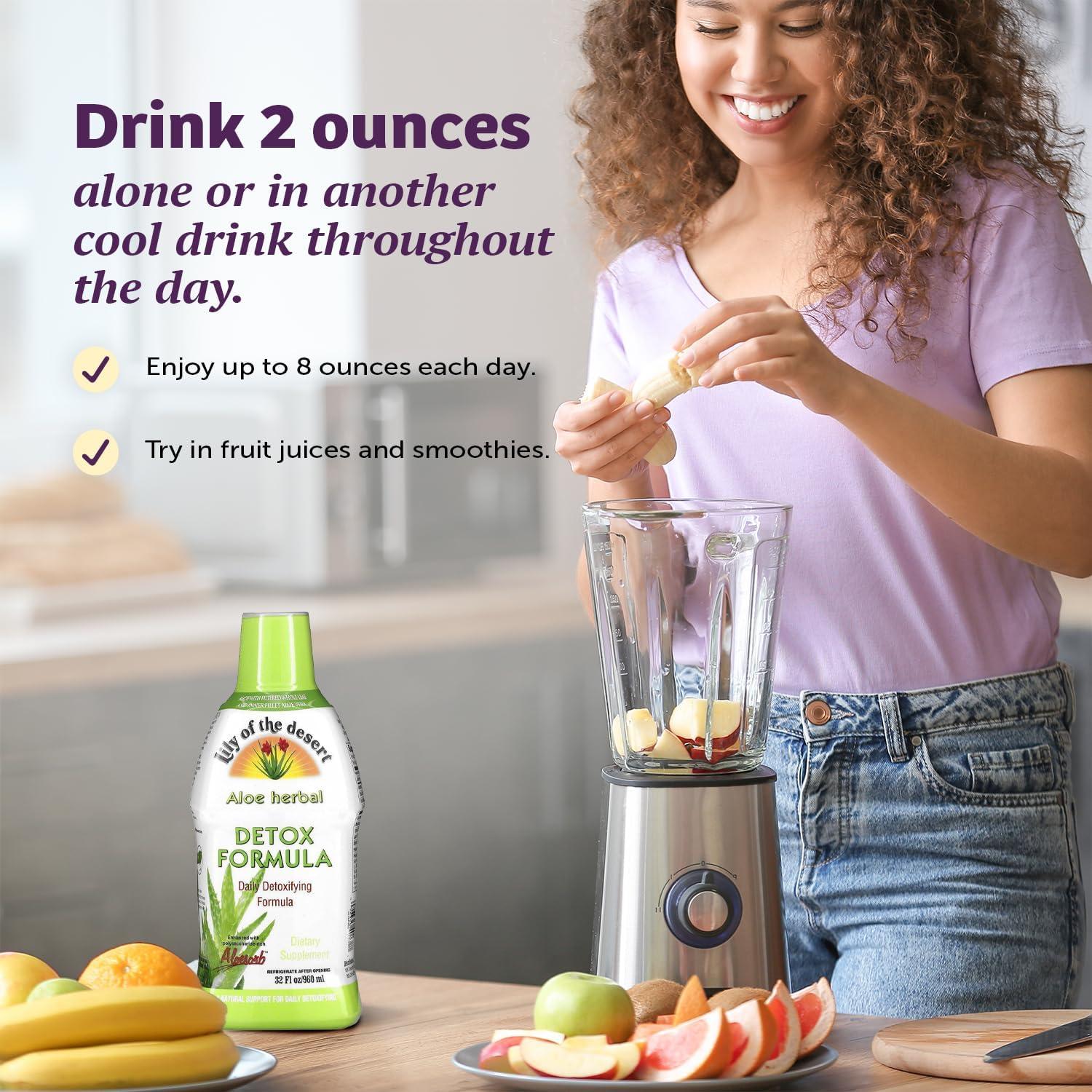 Jugo de Aloe Vera Lirio del Desierto 946 ml Detox Herbal