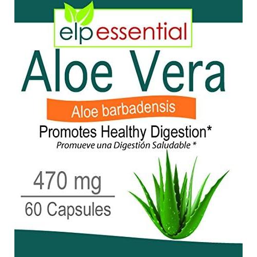 Cápsulas de Aloe Vera Elpessential 470mg 60 Unidades