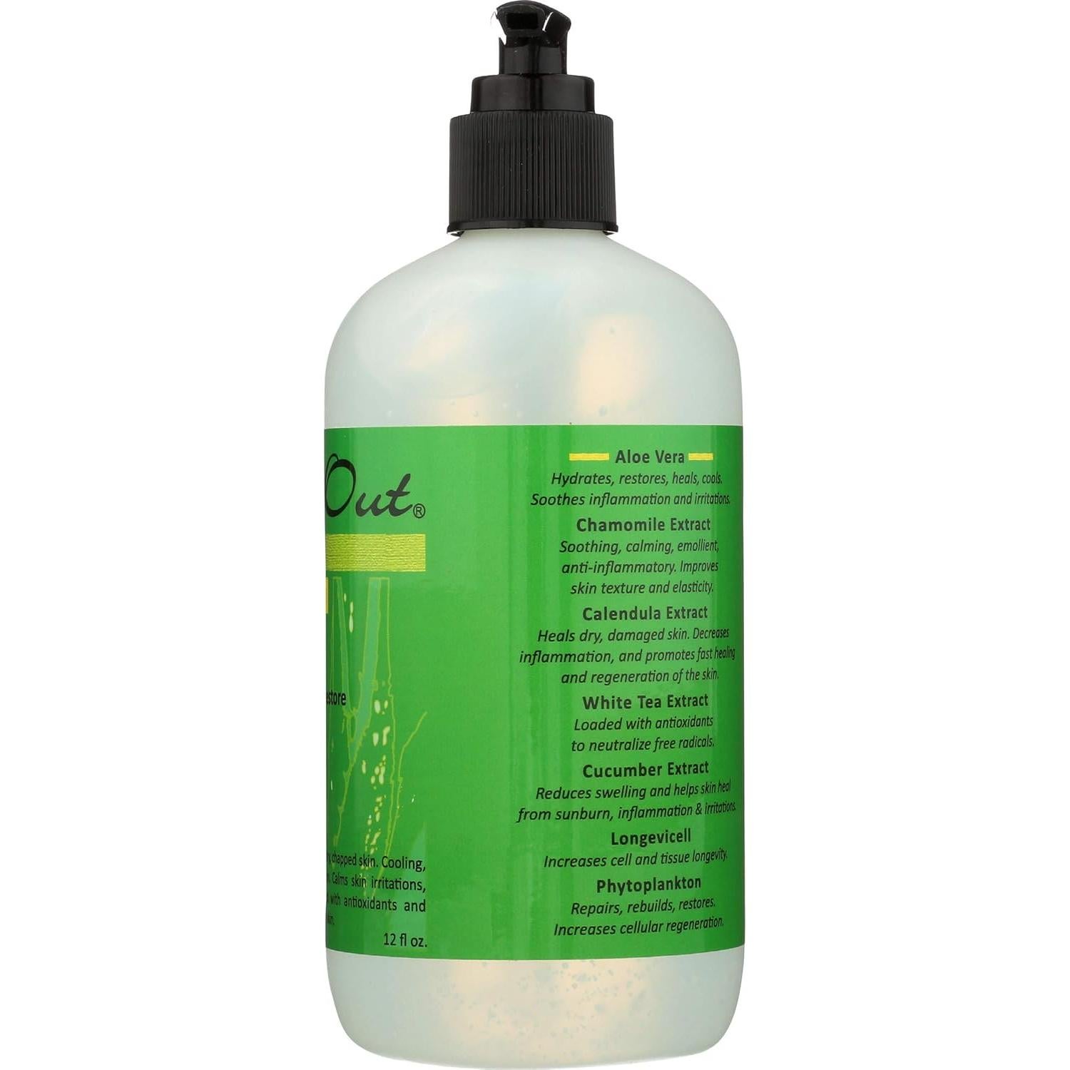 Gel Humectante de Aloe Vera Orgánico Burn Out 408g