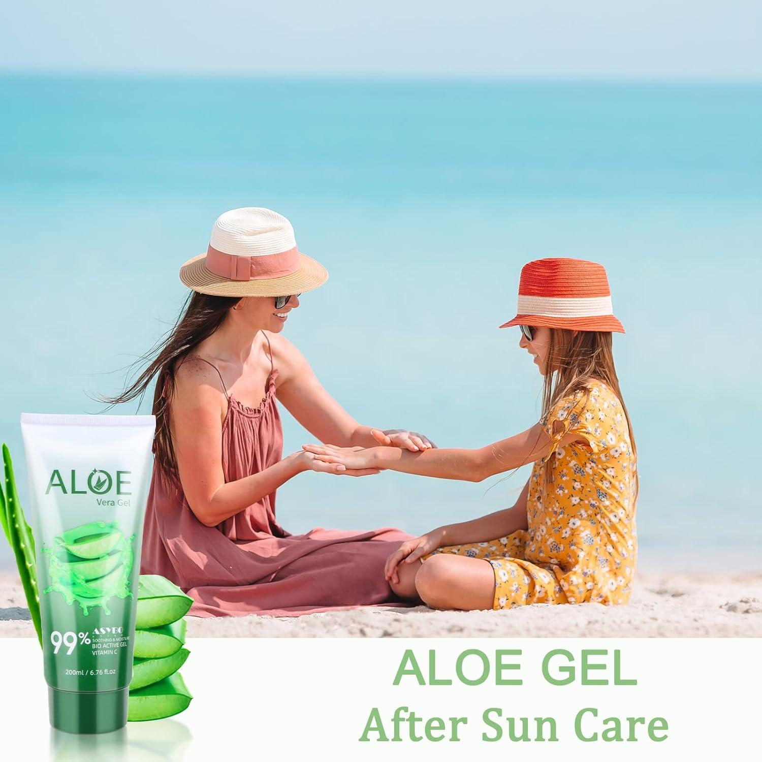 Gel de Aloe Vera Orgánico Puro ASYBO 200ml Hidratante Facial y Corporal