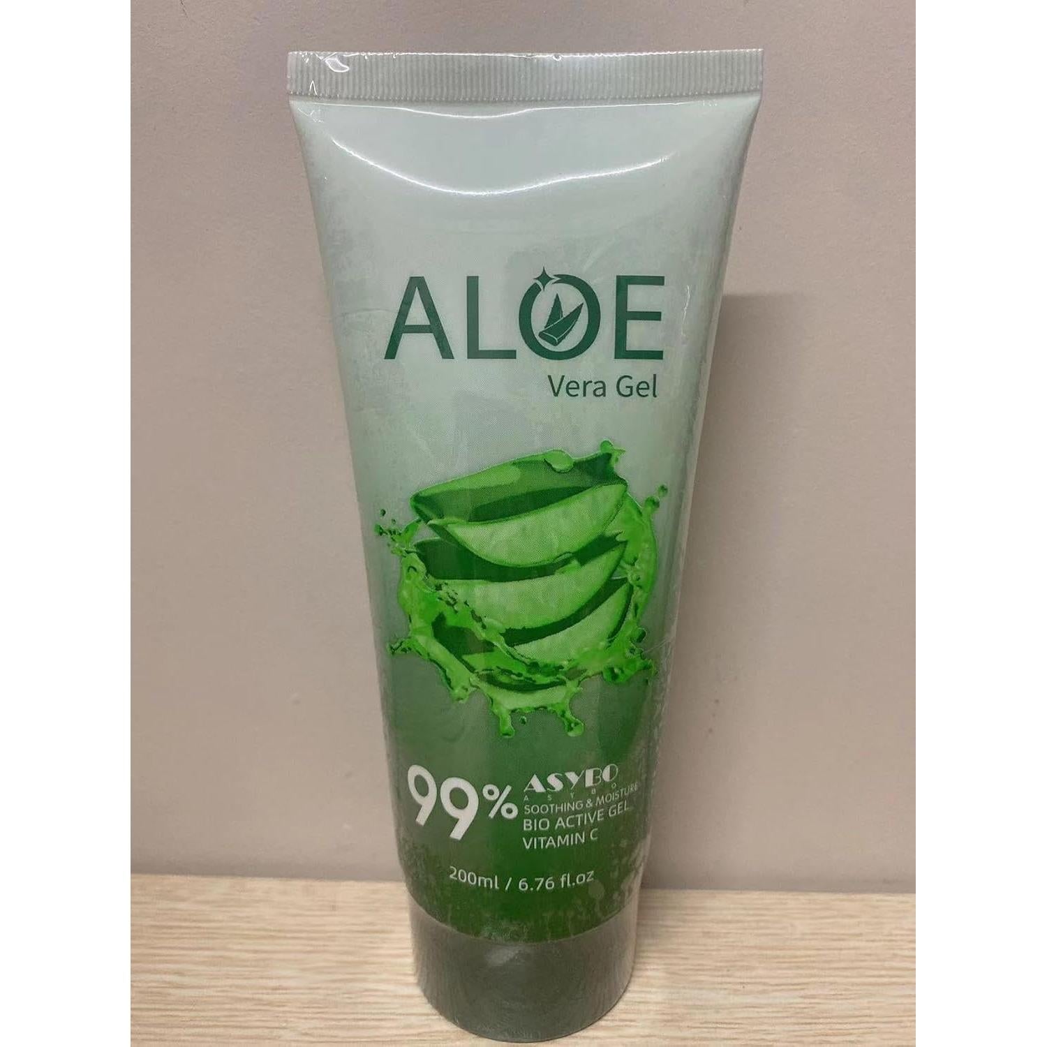Gel de Aloe Vera Orgánico Puro ASYBO 200ml Hidratante Facial y Corporal