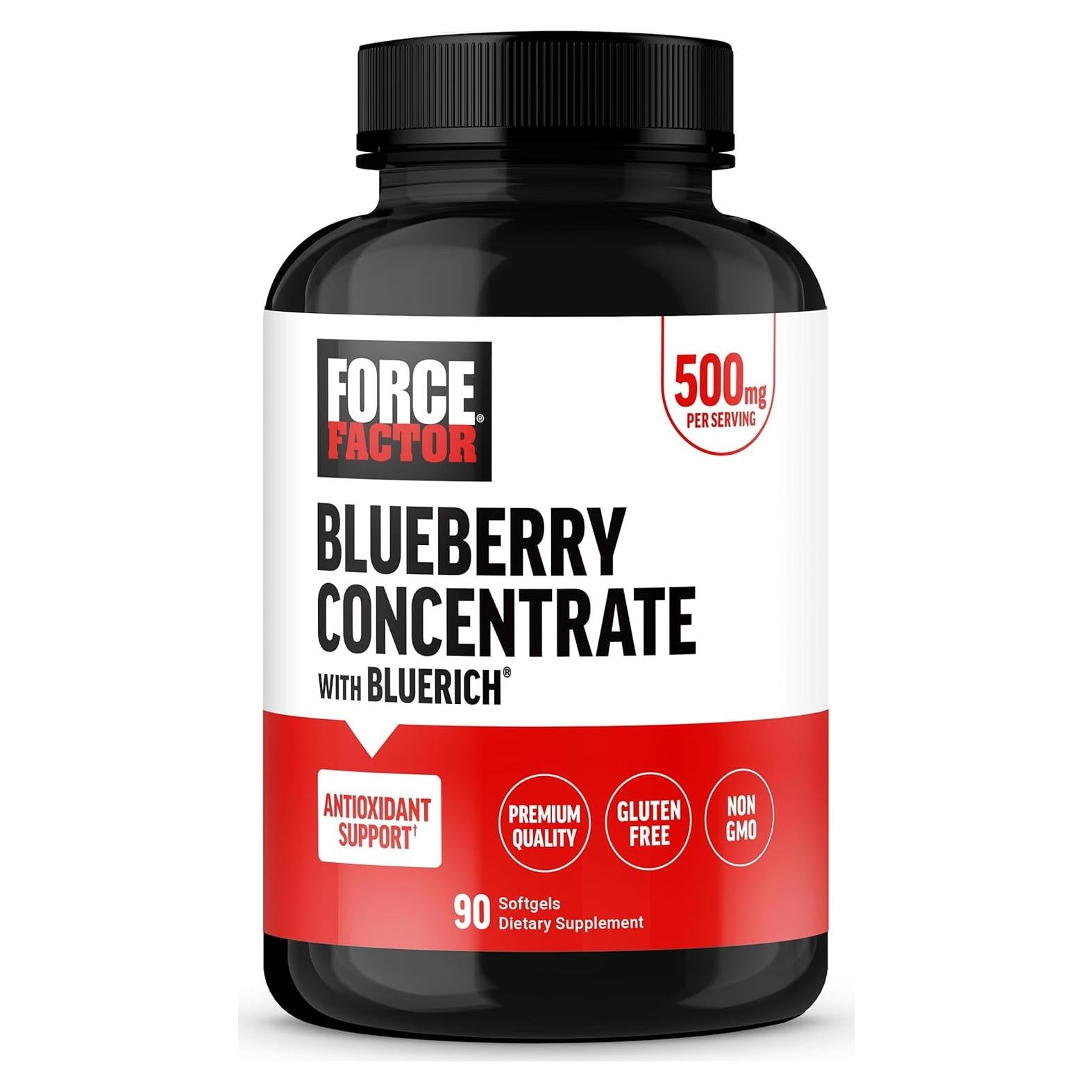 Suplemento Antioxidante Force Factor Arándano 36:1 60 Cápsulas