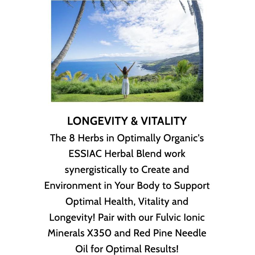 Té Essiac Orgánico Óptimo 227.5g - Mezcla de 8 Hierbas