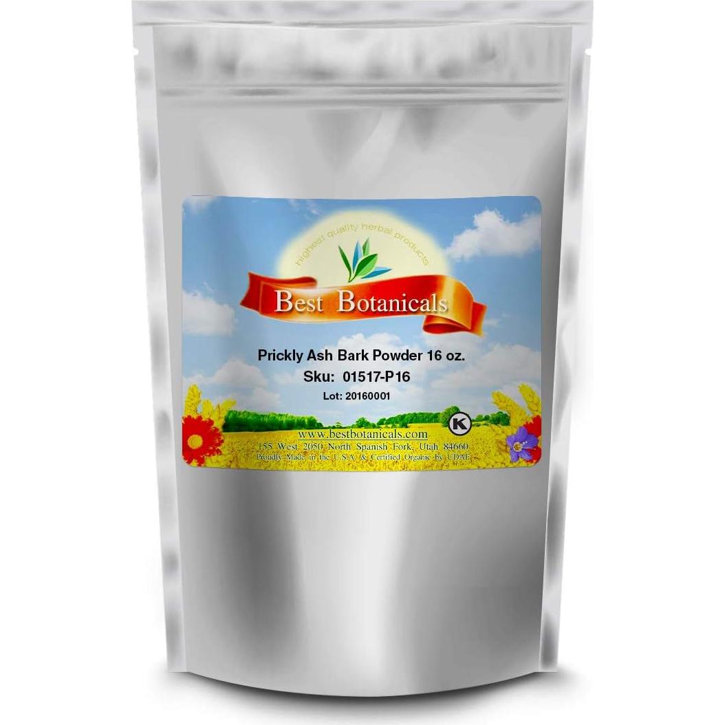 Polvo de Corteza de Ceniza Espinosa 450 g Mejor Botánicos