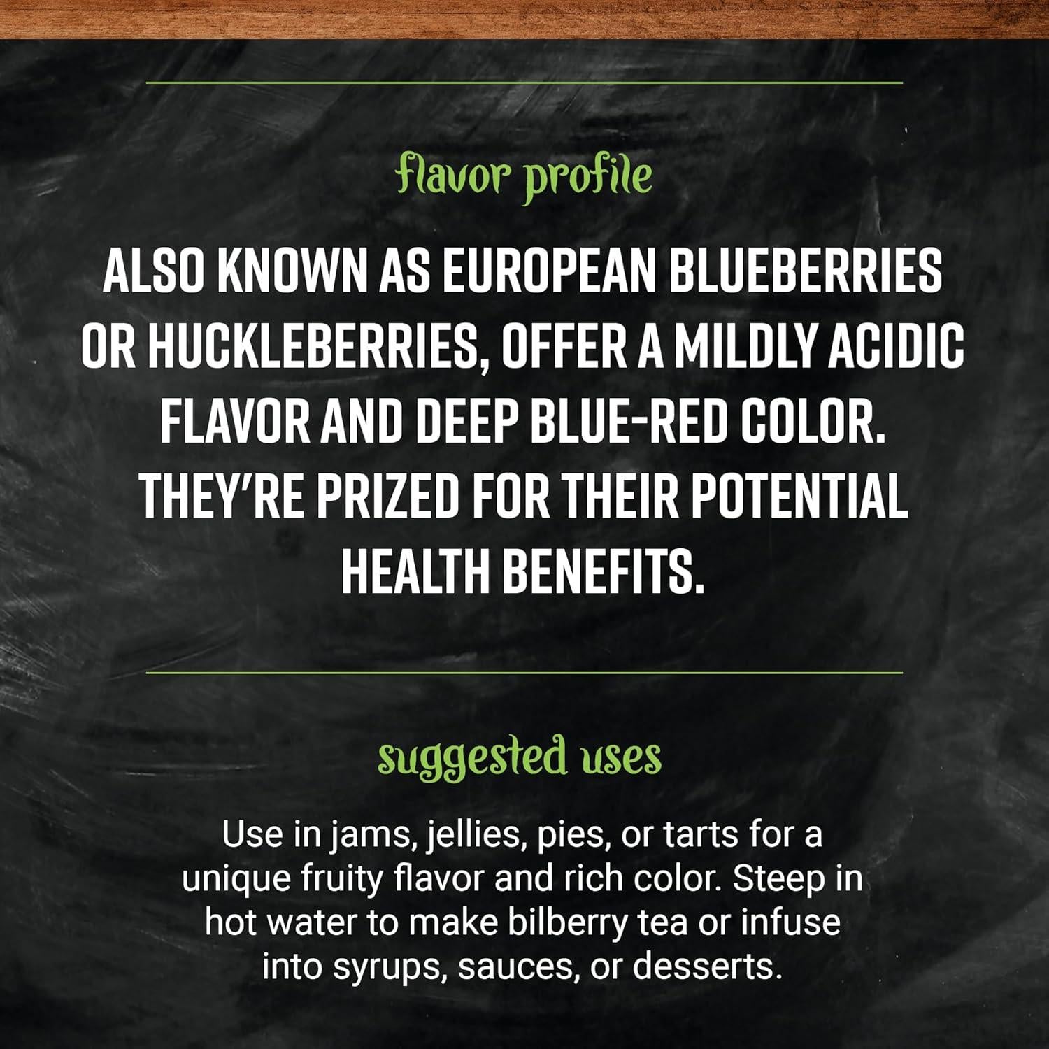 Fruta Bilberry a Granel Frontier 454g - Sabor Ácido