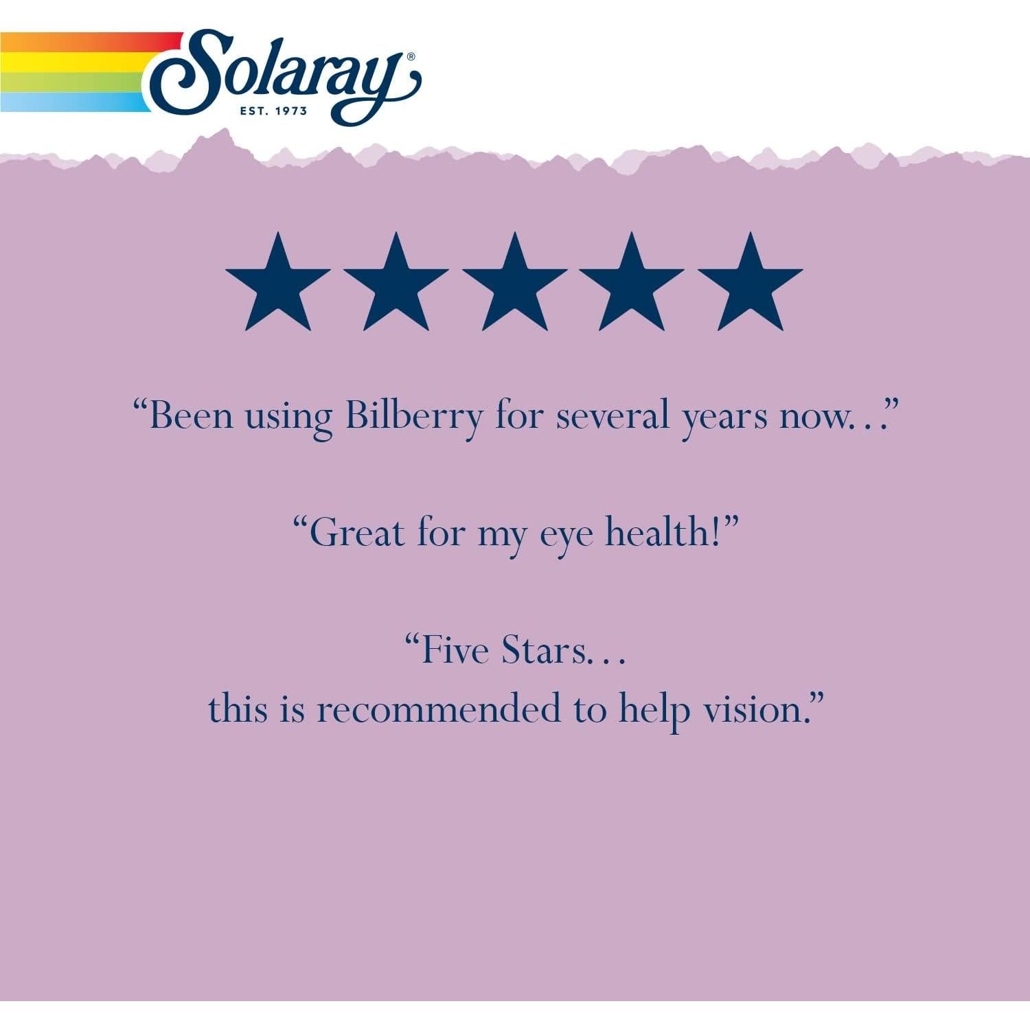 SOLARAY Extracto de Arándano 160 mg - Salud Ocular y Circulación