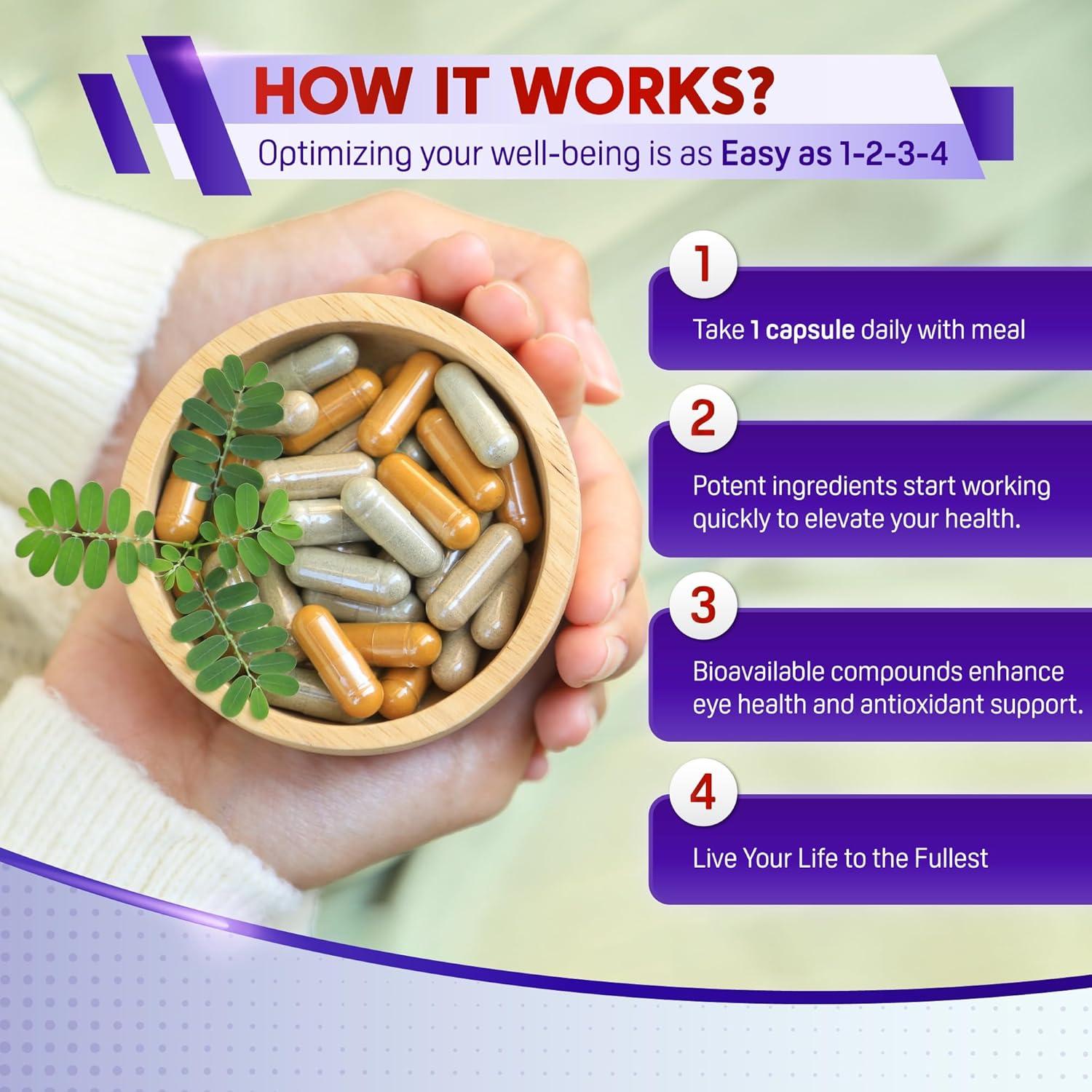 Suplemento Antioxidante PeakPury 150 Cápsulas Salud Ocular