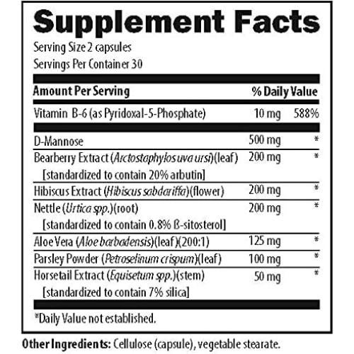 Suplemento D-Mannosa UT Sinergia 500mg - 60 Cápsulas Salud Urinaria