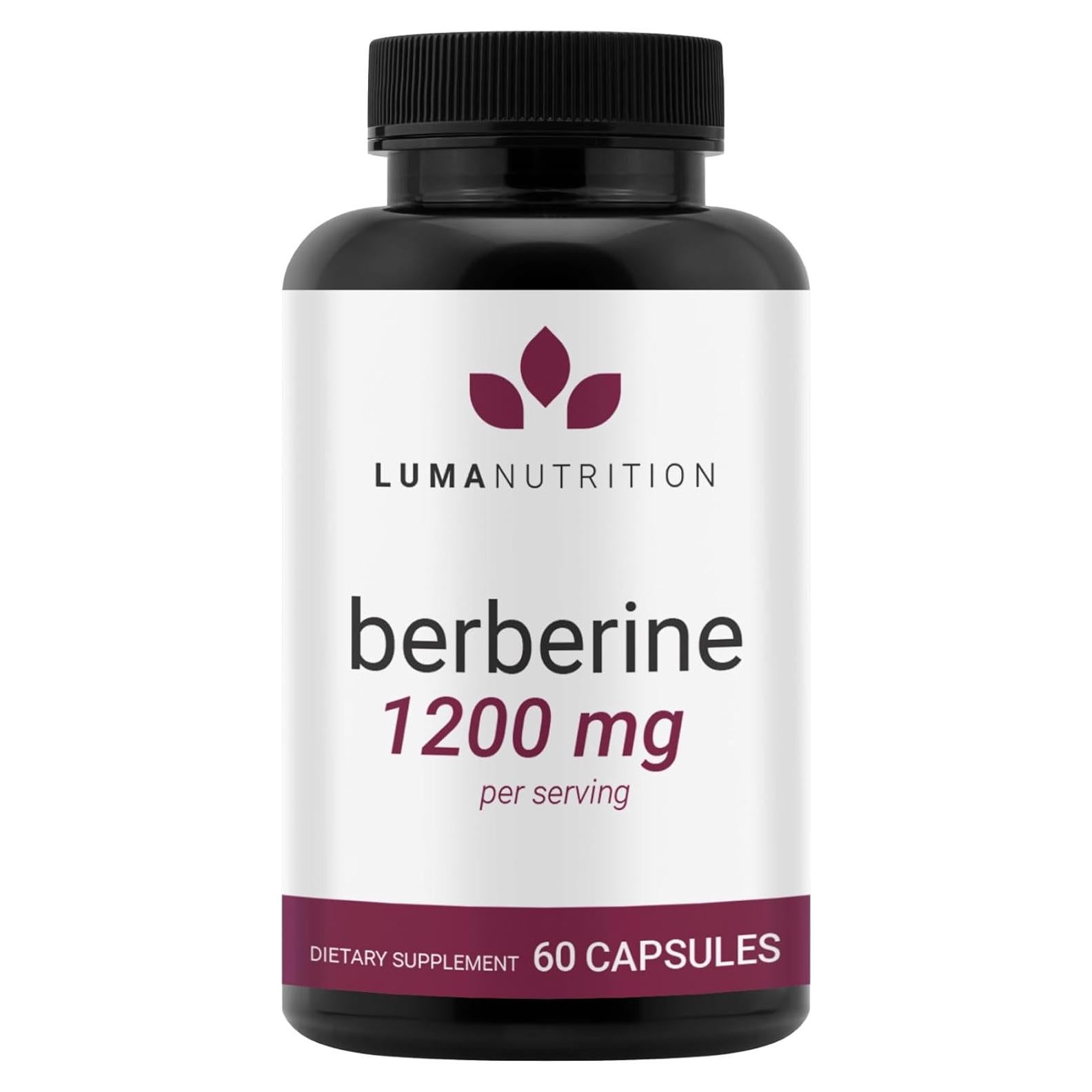 Suplemento de Berberina Luma Nutrition 1200mg Vegano 60 Cápsulas