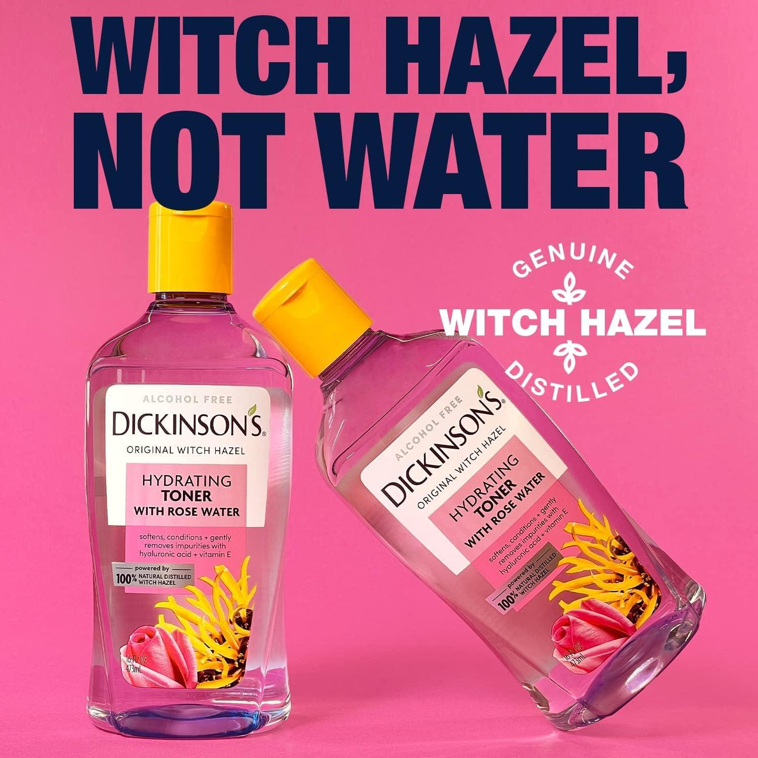 Tónico Hidratante Dickinson 473 ml Sin Alcohol con Agua de Rosa