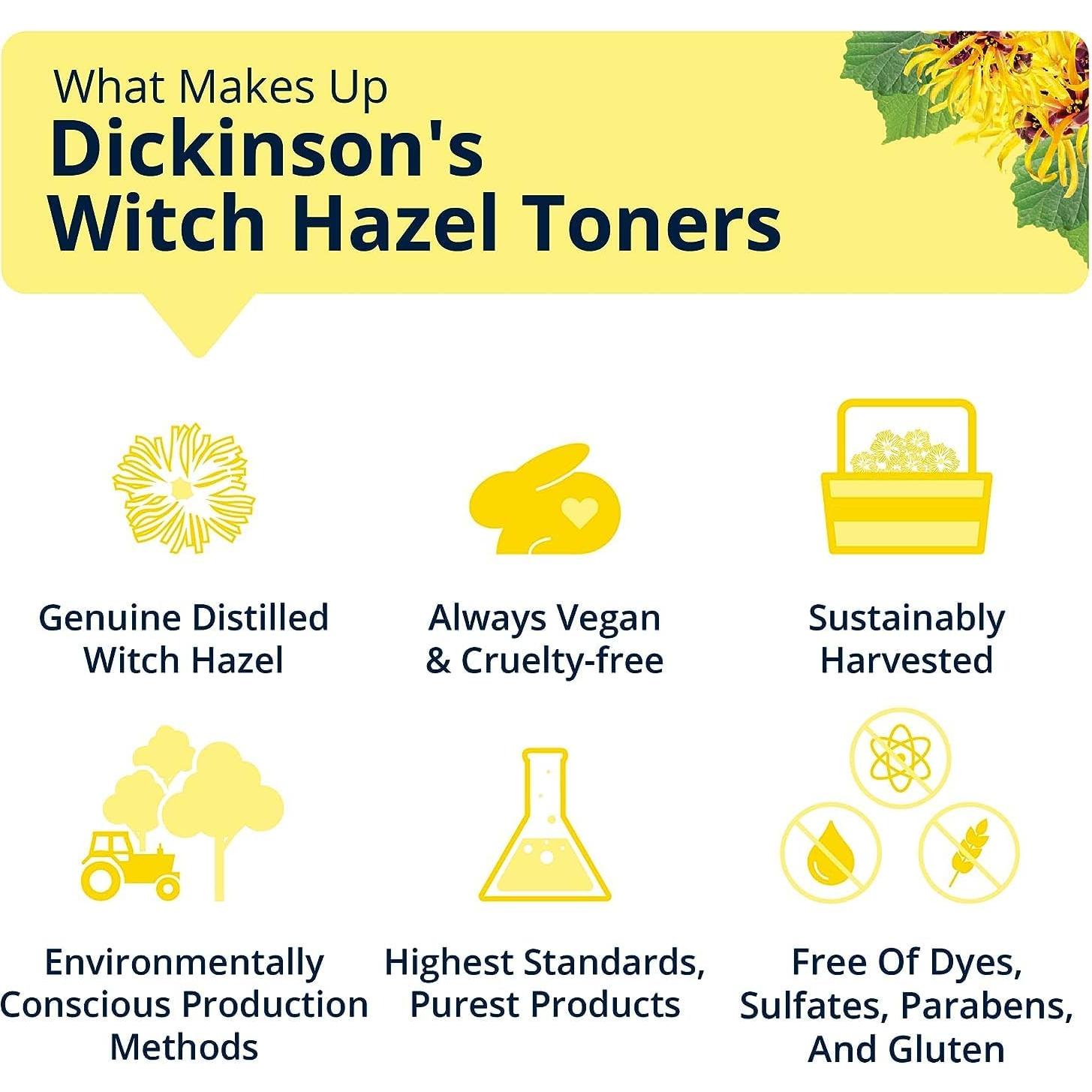 Tónico Hidratante Dickinson 473 ml Sin Alcohol con Agua de Rosa