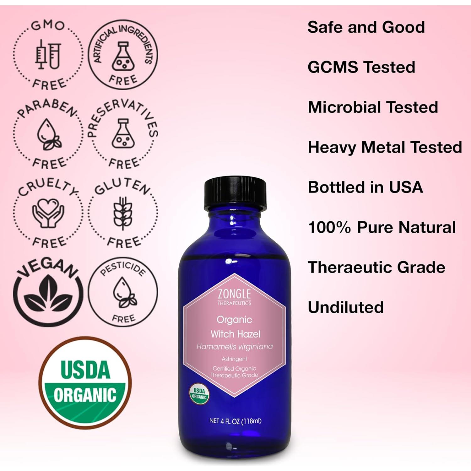 Hamamelis Orgánica 100% Pura Zongle Therapeutics 113.4 g